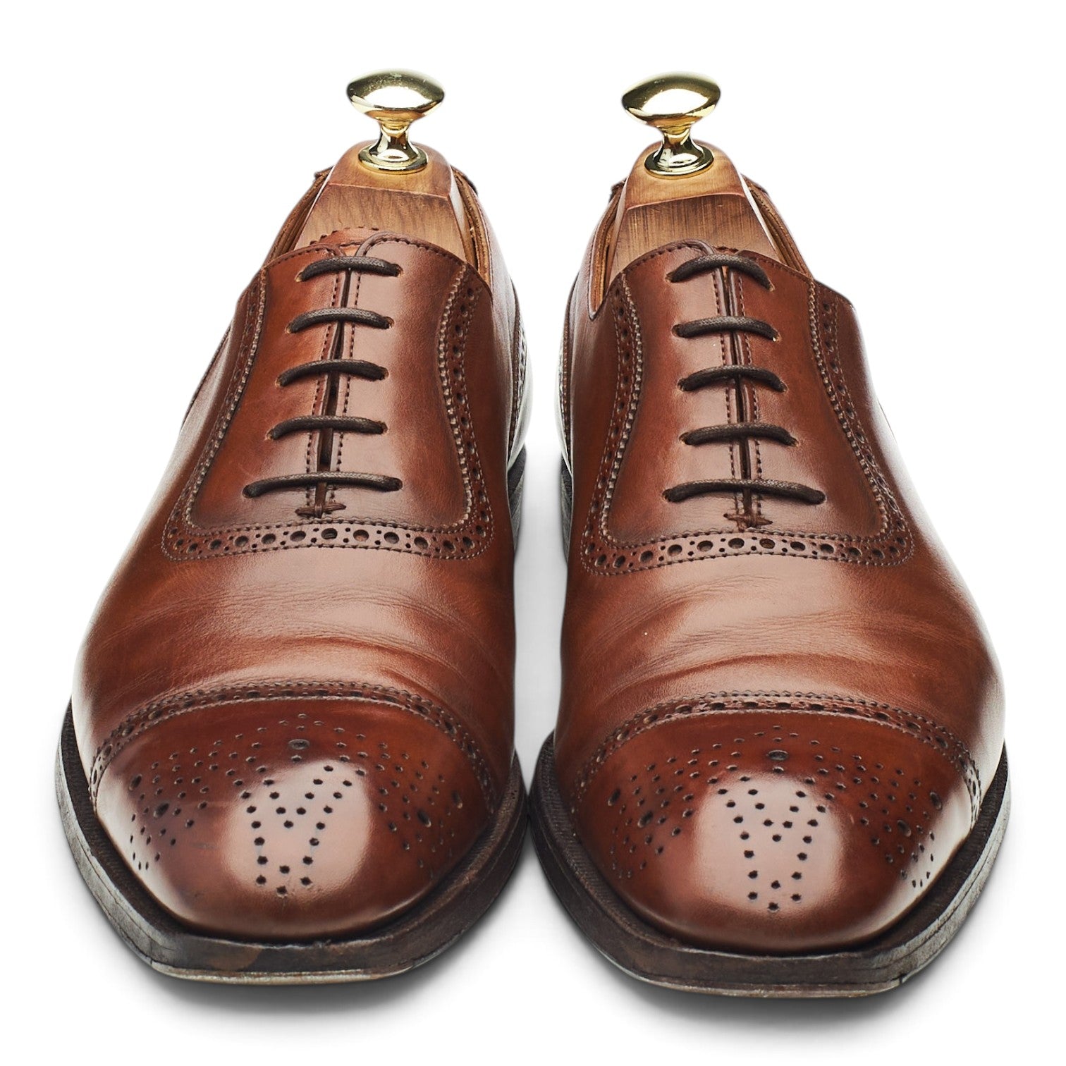 George Cleverley Adam Oxfords cuir marron 7 UK
