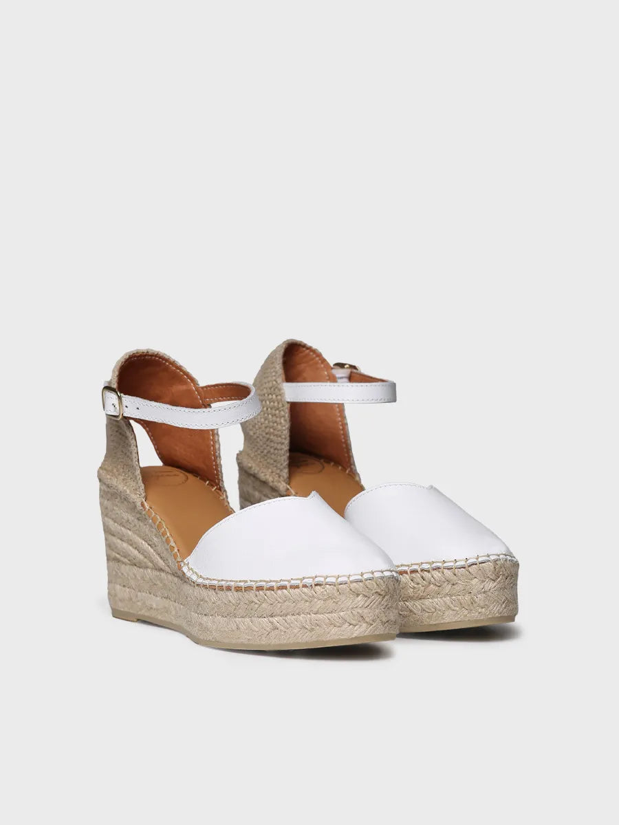 Toni Pons Magda-P espadrille cuir 38 talon 7,5 cm