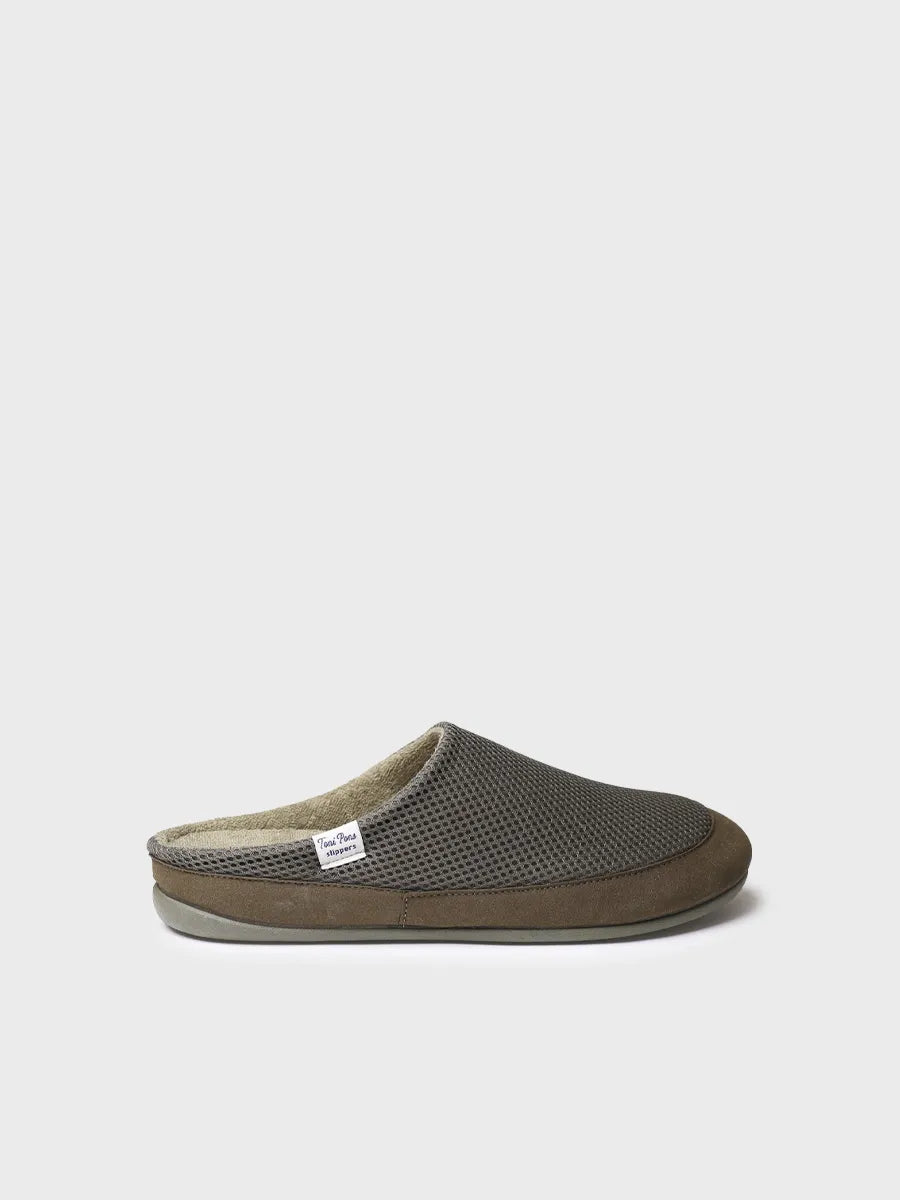 Toni Pons Niue-GC sabot homme kaki mesh vegan