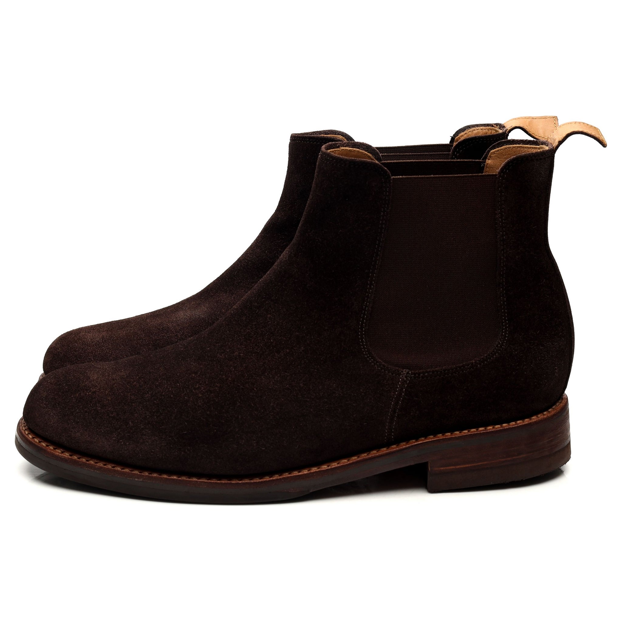 Grenson bottines chelsea suède marron foncé 8.5 UK