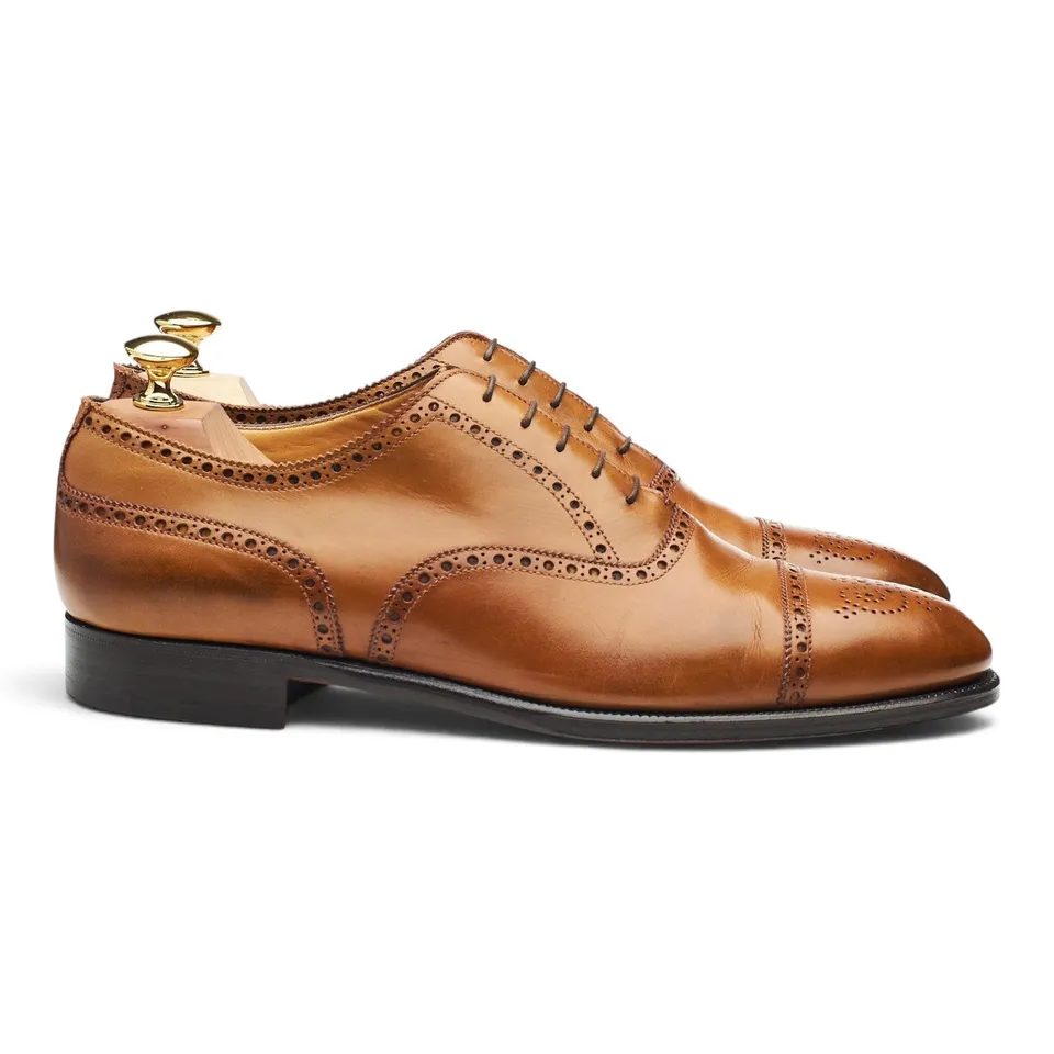Edward Green Cadogan richelieu cuir marron 8,5 UK