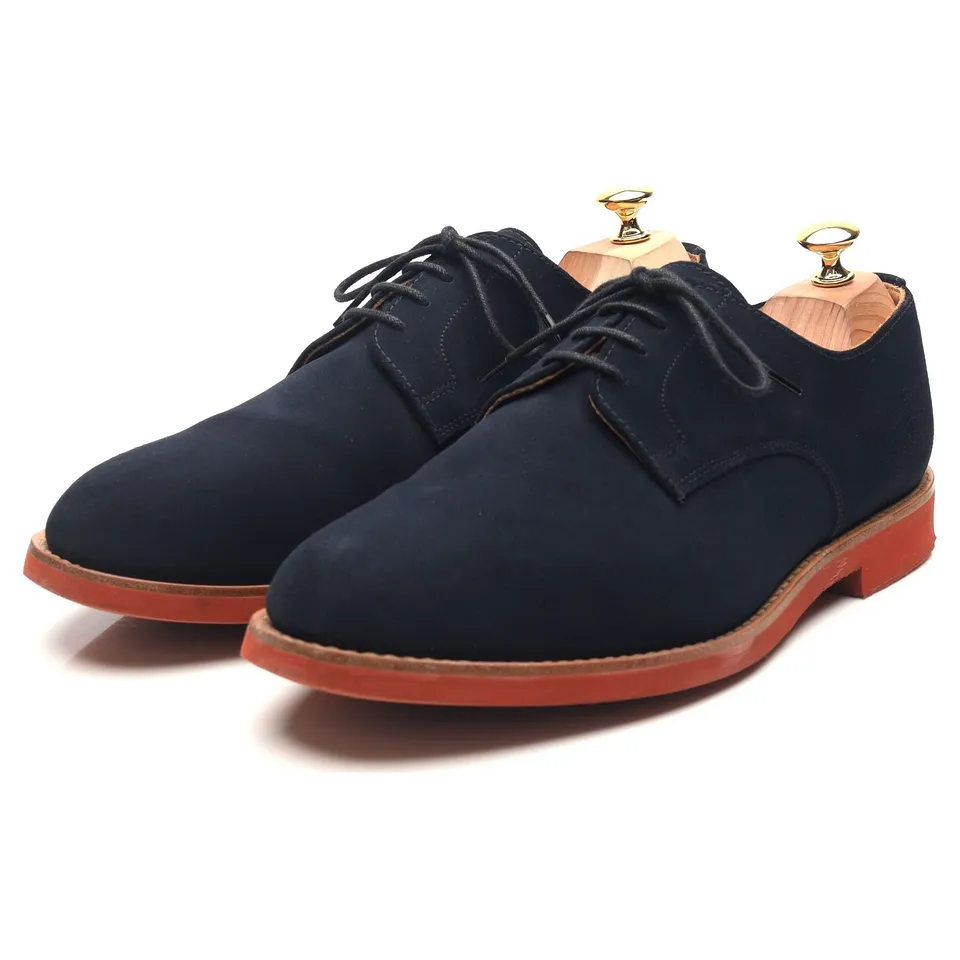 Mark McNairy Derby Suède Bleu Marine UK 11