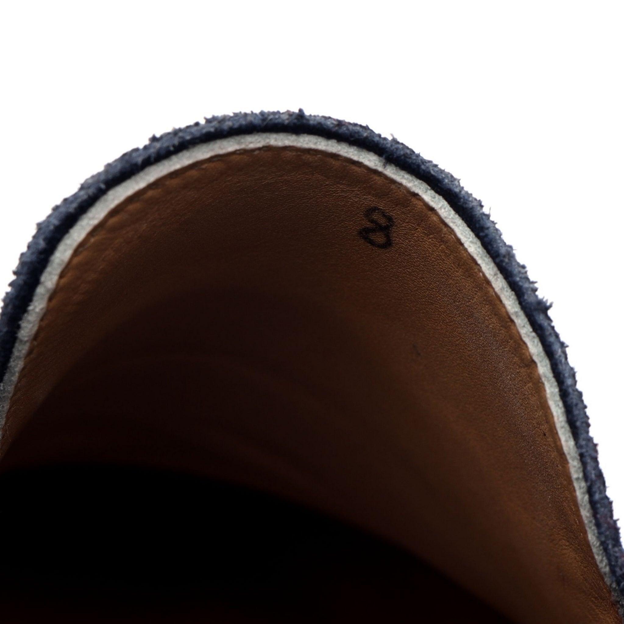 The Sabot mocassin daim grainé bleu pointure 8