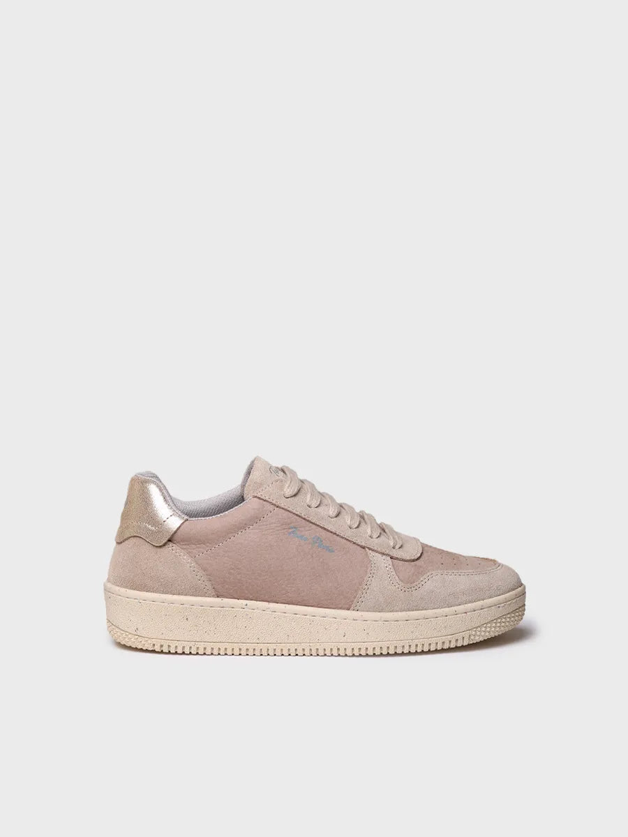 Toni Pons Atenea baskets daim cuir pierre