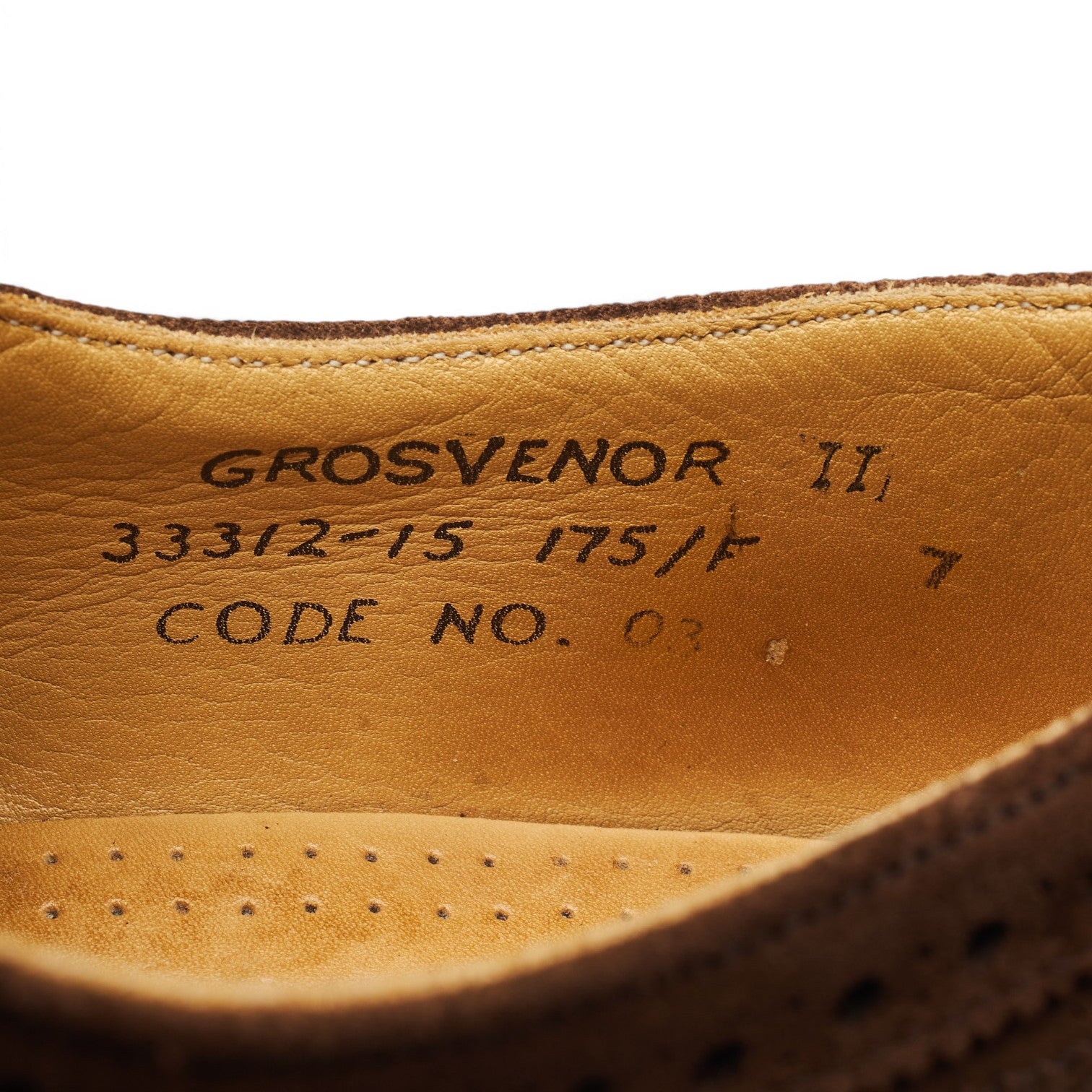 Cheaney Grosvenor II richelieu daim marron UK 7