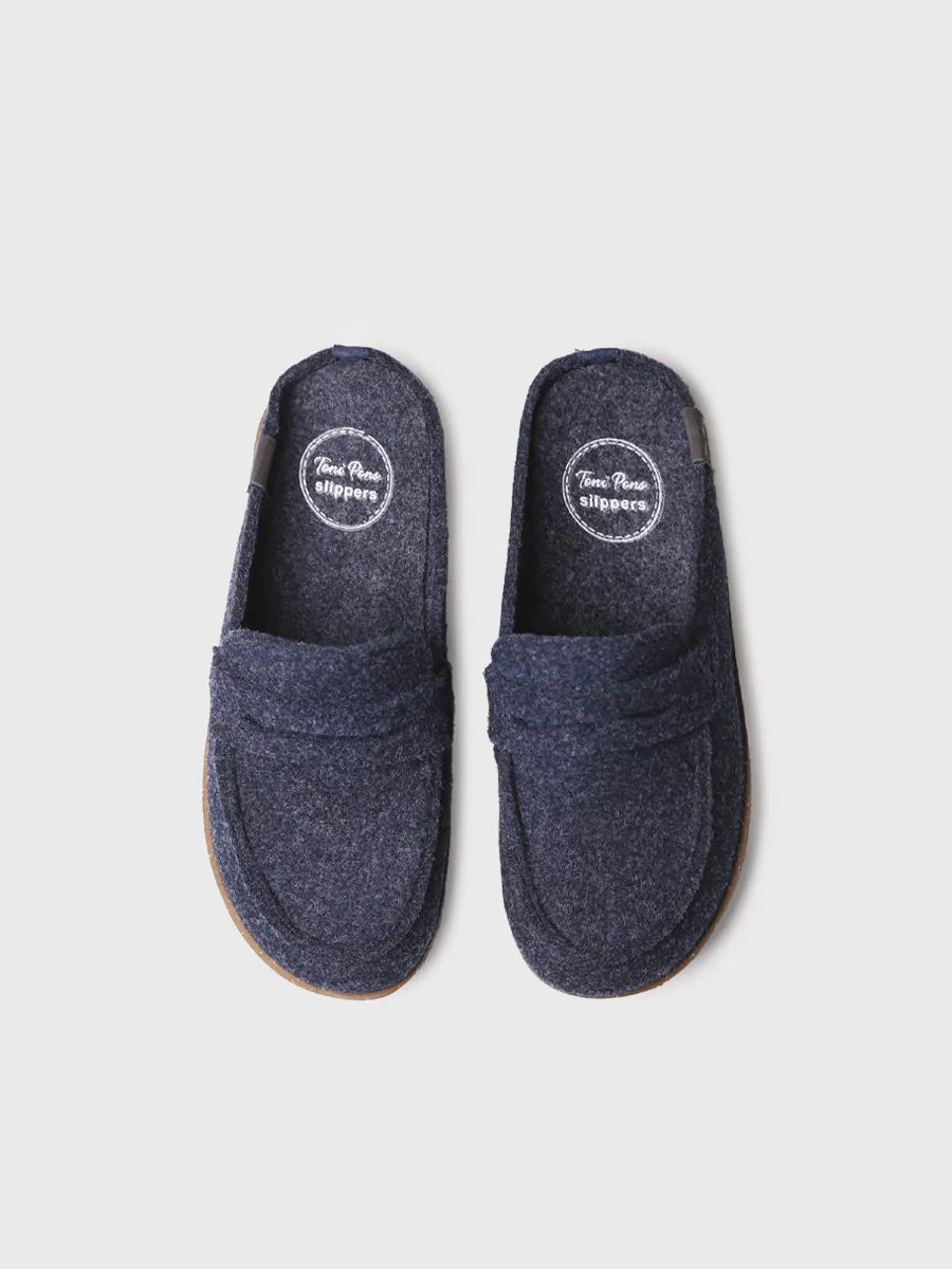 Toni Pons Jaden-FR chaussons femme feutre recyclé marine