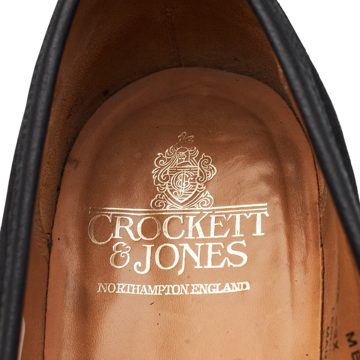 Crockett & Jones Merton mocassins daim noir UK 9.5