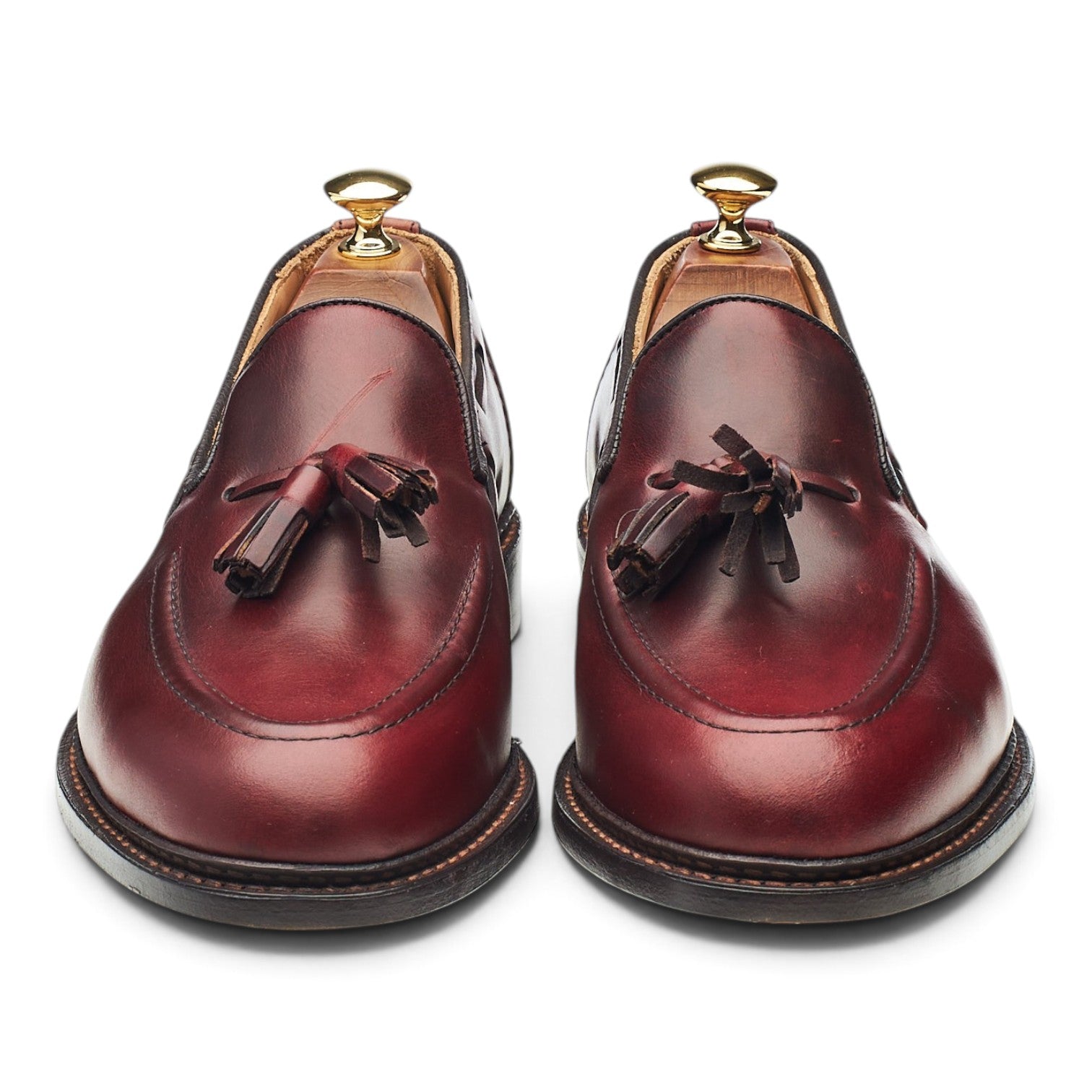 Tricker's Elton mocassins cuir bordeaux pointure 9