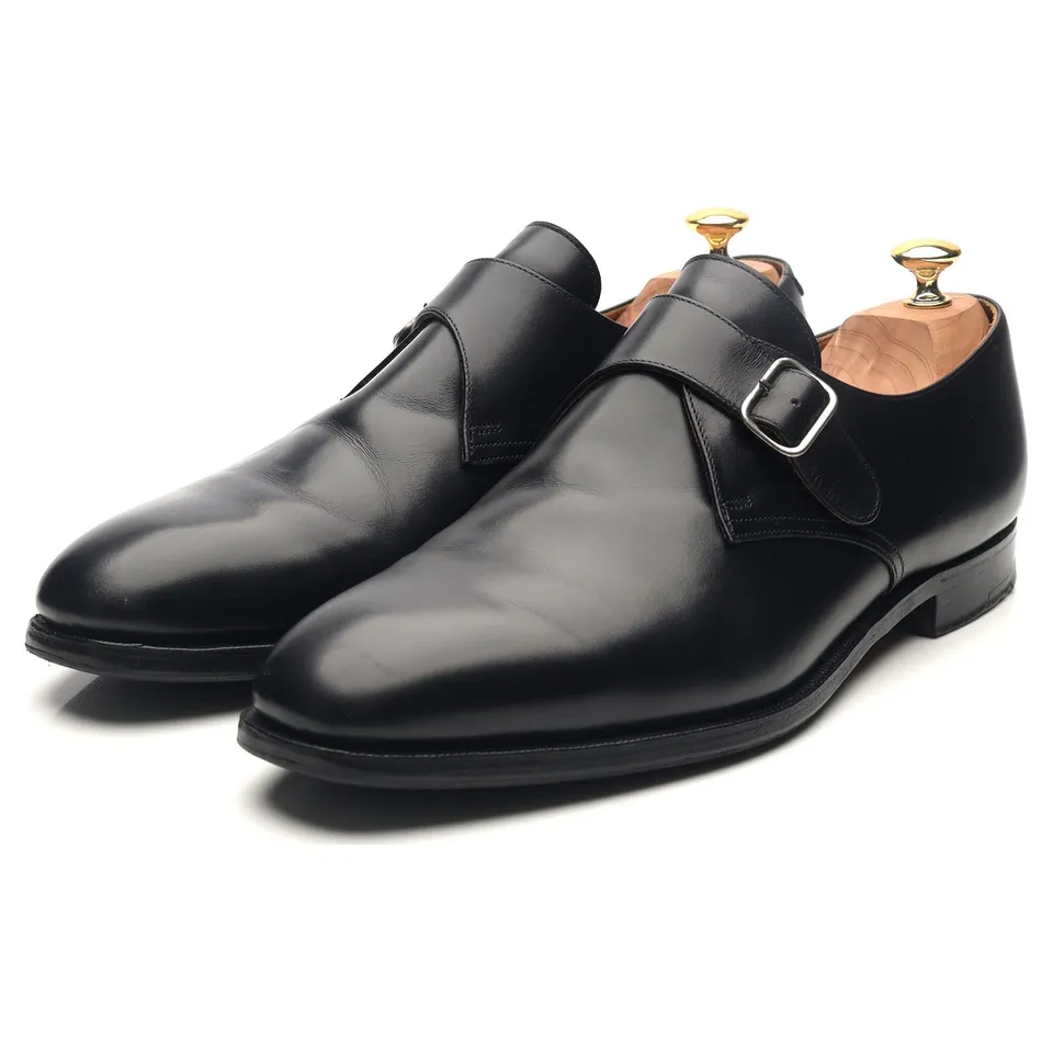 Crockett & Jones Grosvenor monk cuir noir UK 12