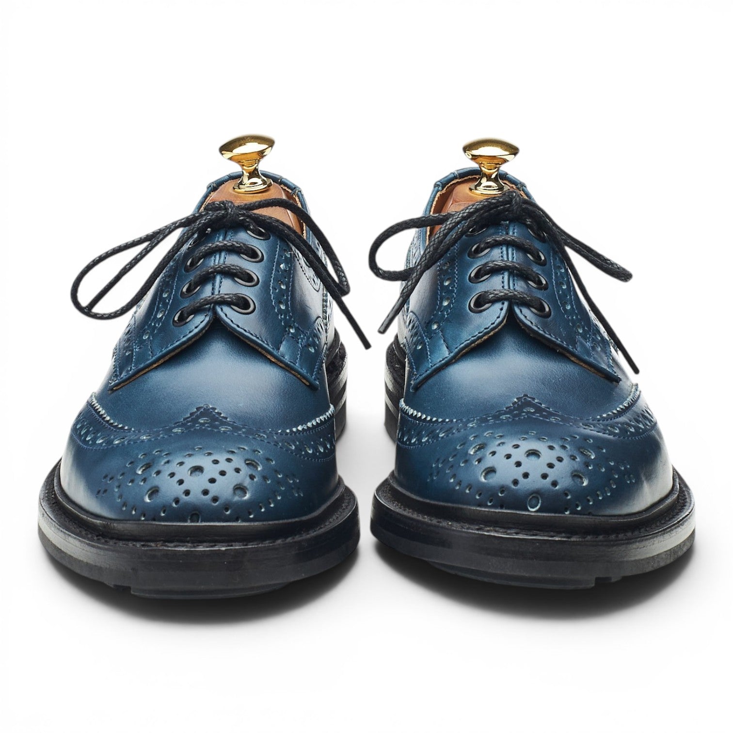Herring Bourton derby brogue bleu cuir pointure UK 6