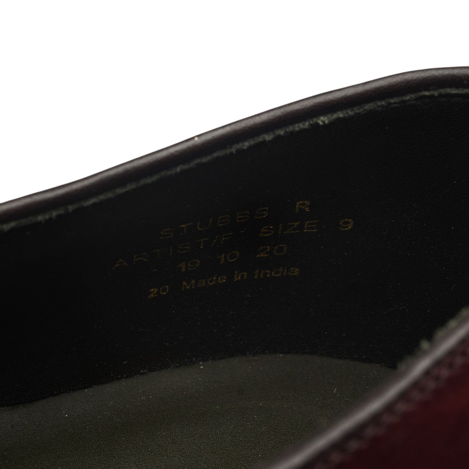 Loake Stubbs derby cuir bordeaux pointure UK 9