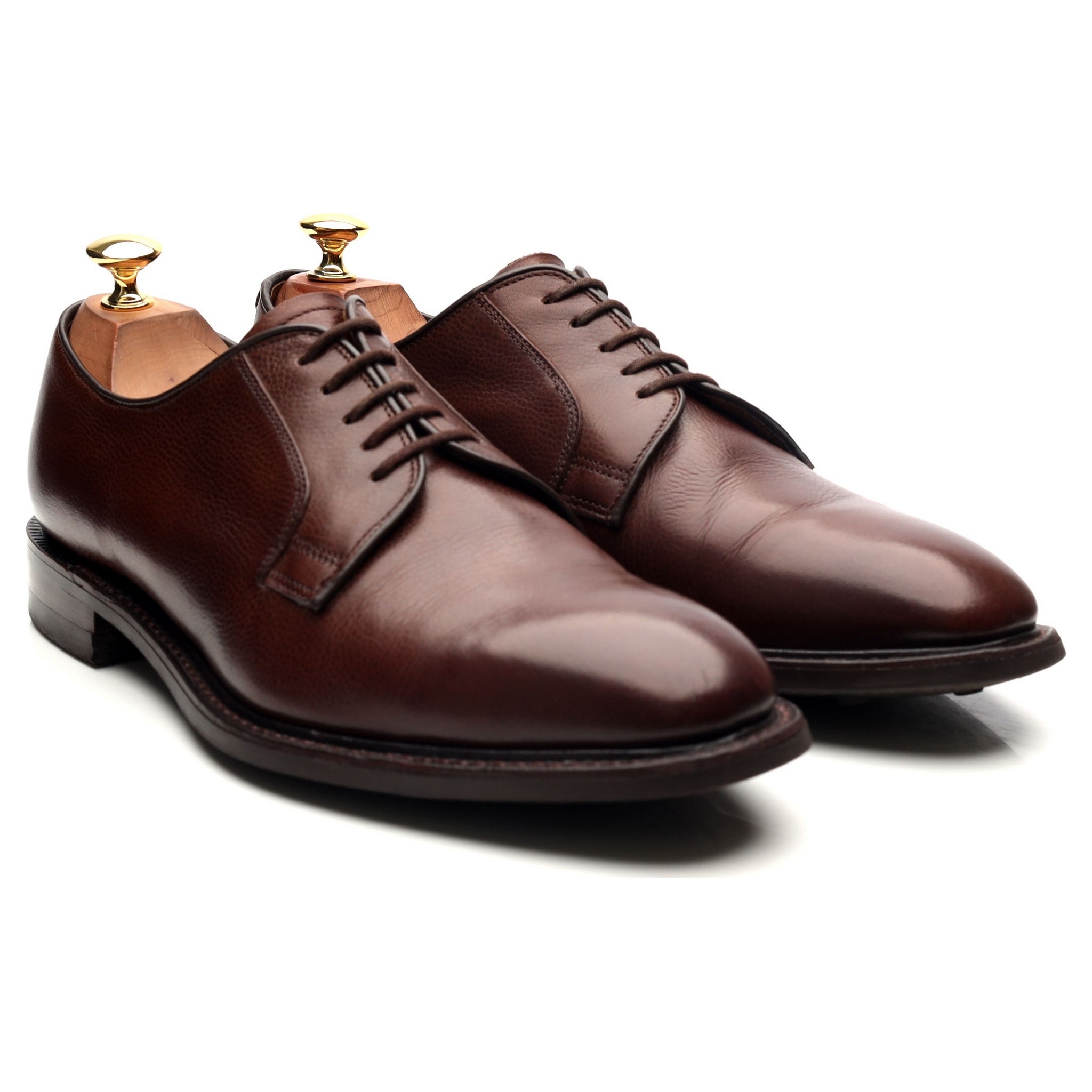 Loake 1880 derby cuir grain marron 9