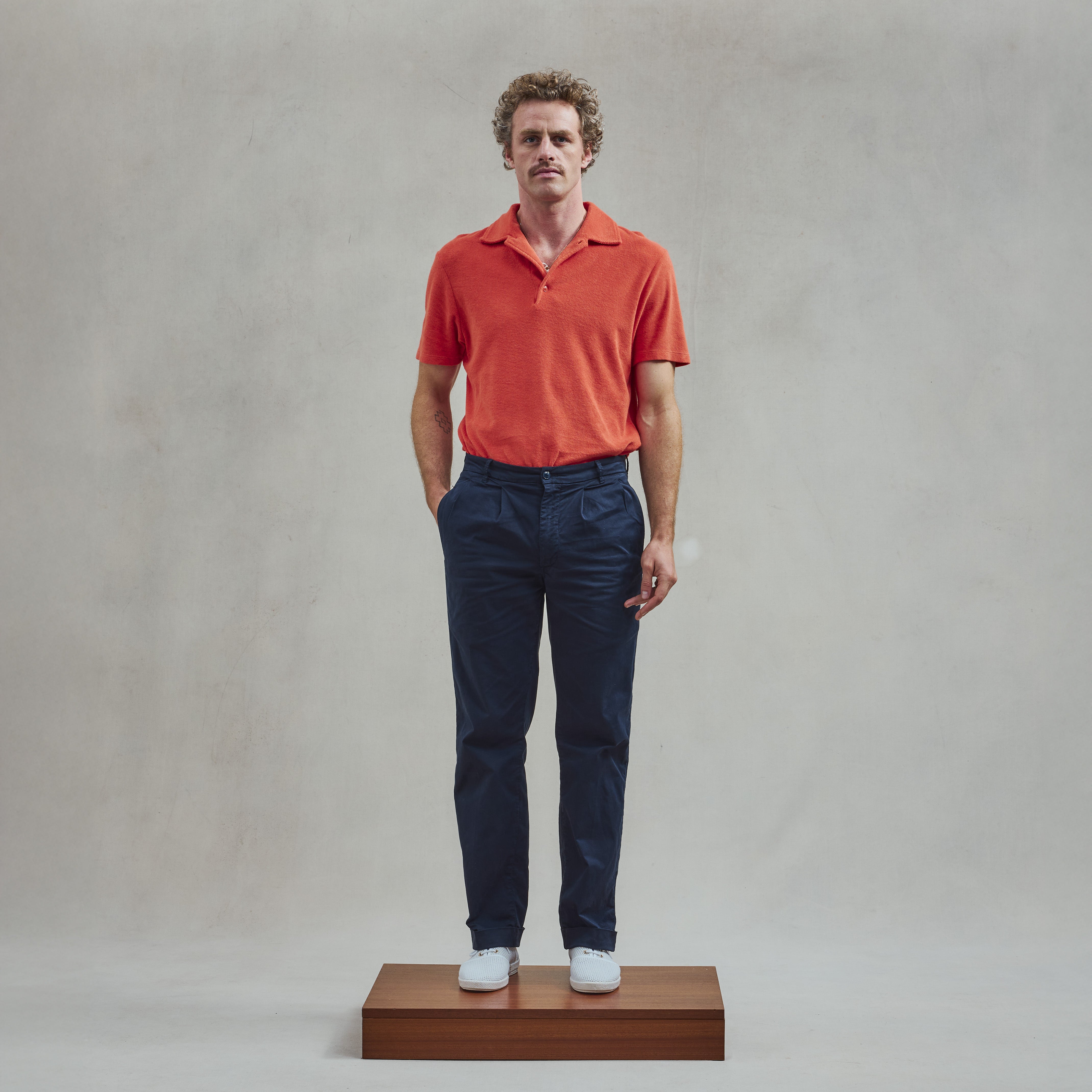 Rivieras PS02 polo éponge orange coton