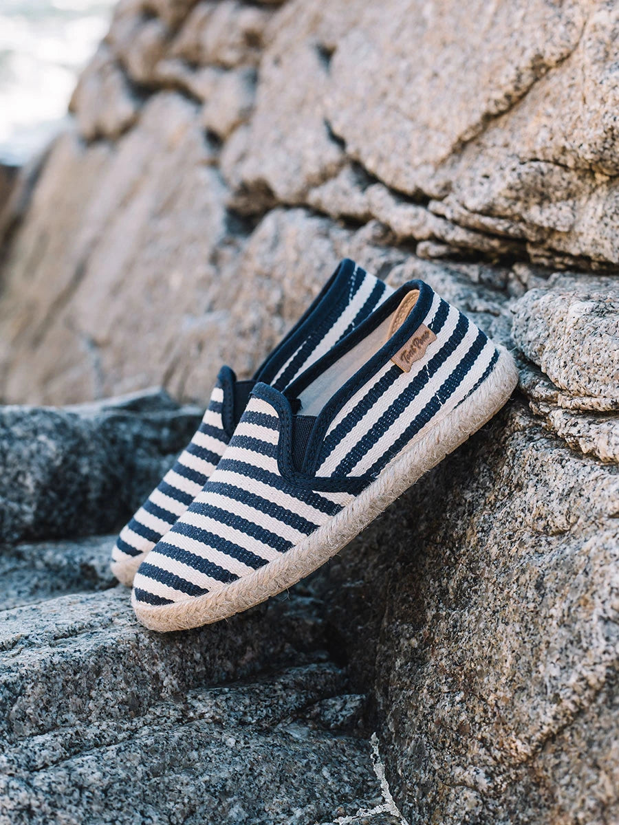Toni Pons Elmer-DD espadrille enfant coton rayé