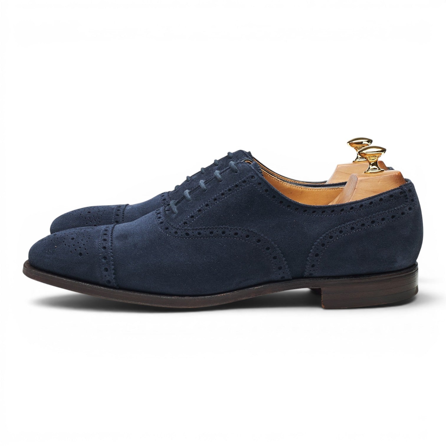 Crockett & Jones Westfield richelieu daim bleu 10,5 UK