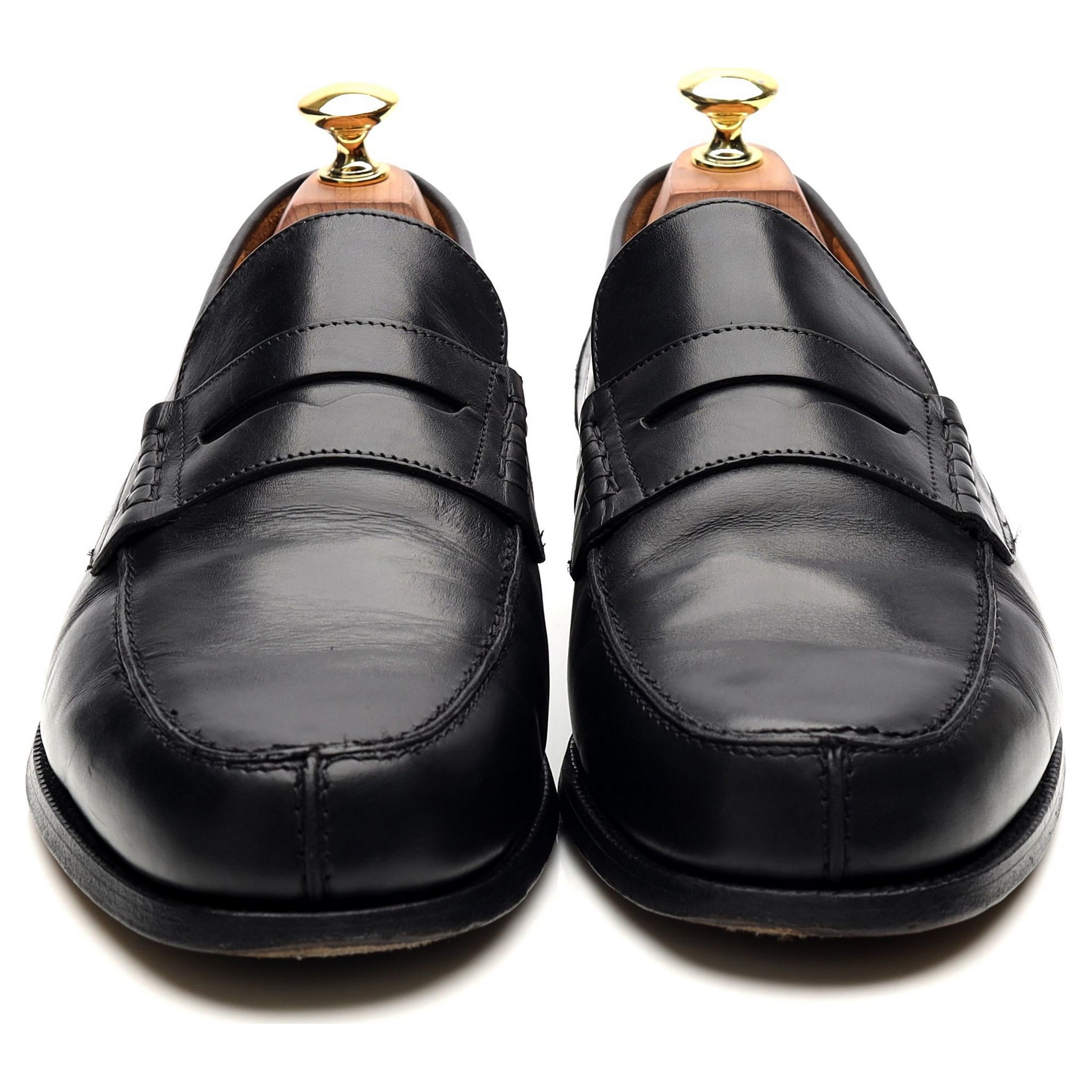 Mocassins Barker Barton cuir noir pointure UK 8 largeur G