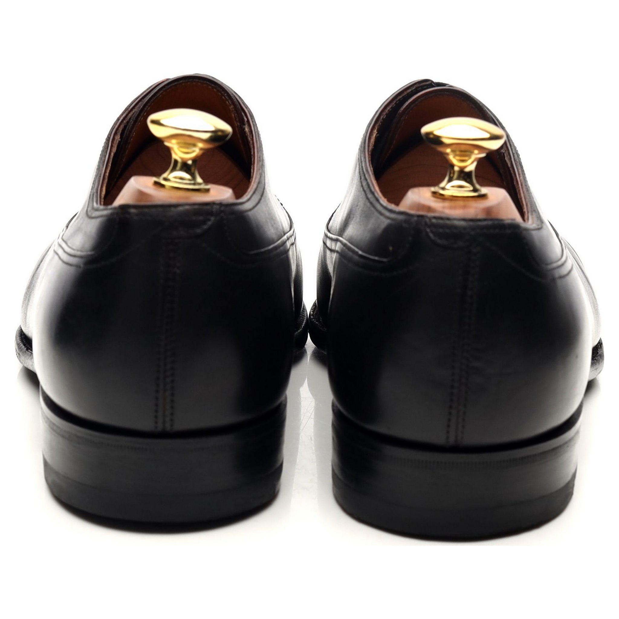 Corthay oxford cuir noir pointure UK 8 bout droit