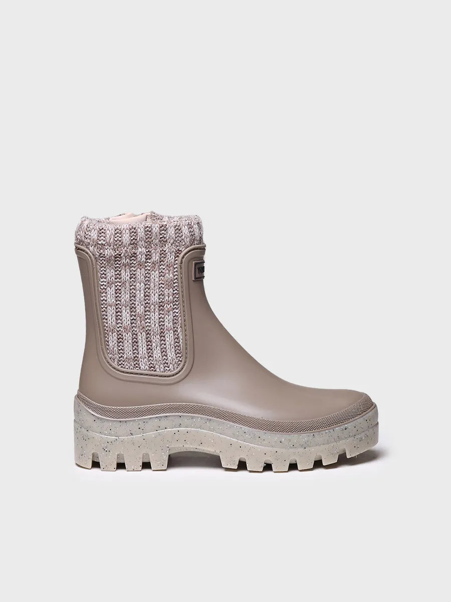 Toni Pons Camos botte pluie femme taupe imperméable