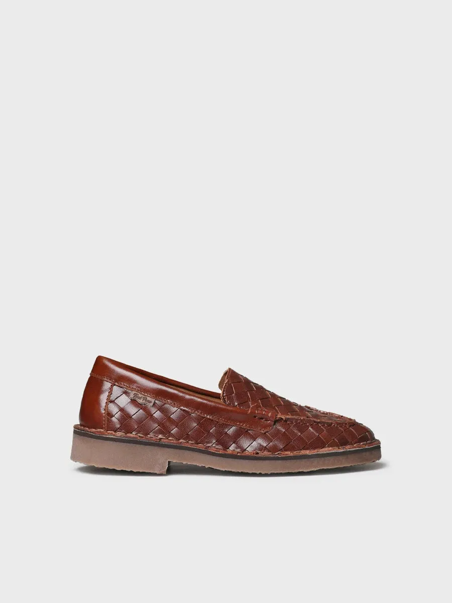 Toni Pons Ivars-Bl mocassin cuir tressé femme