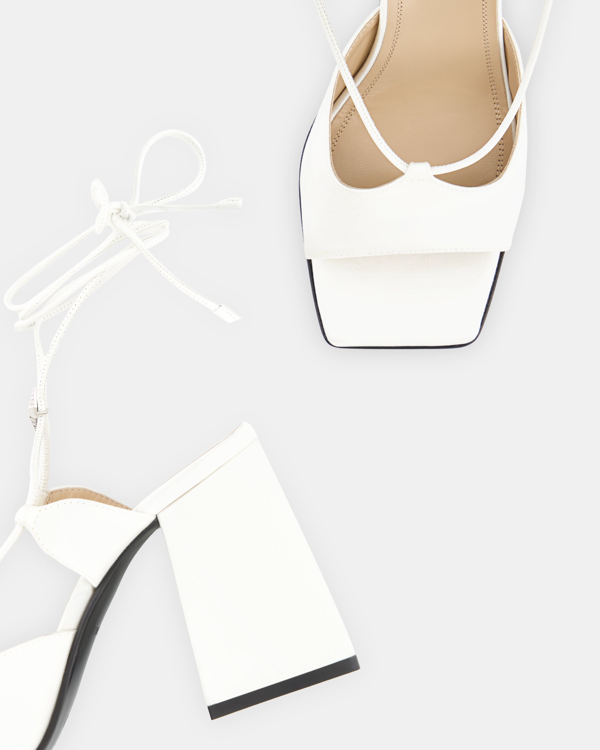 Nodaleto Bulla Gala 90 sandales White Satin satin