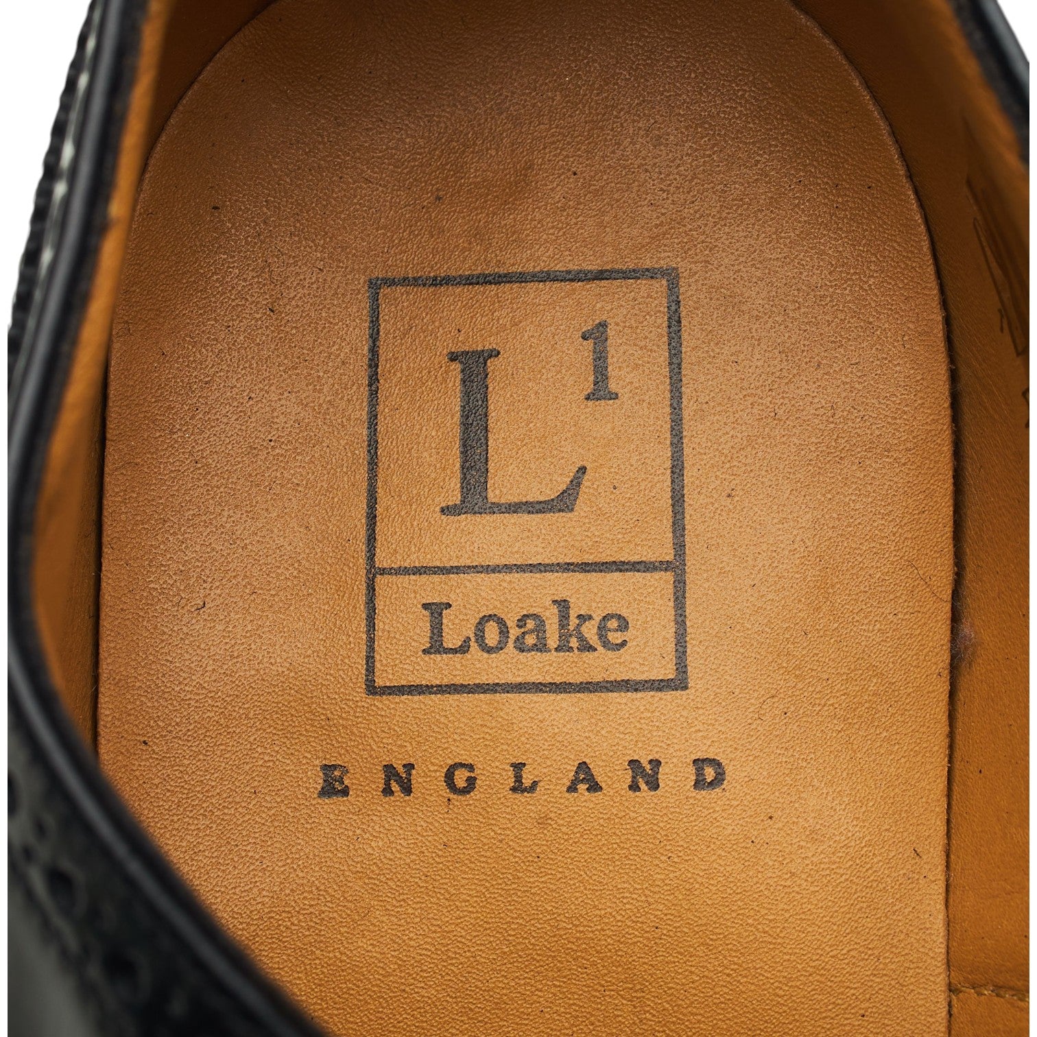 Loake 202B oxford cuir noir pointure 8