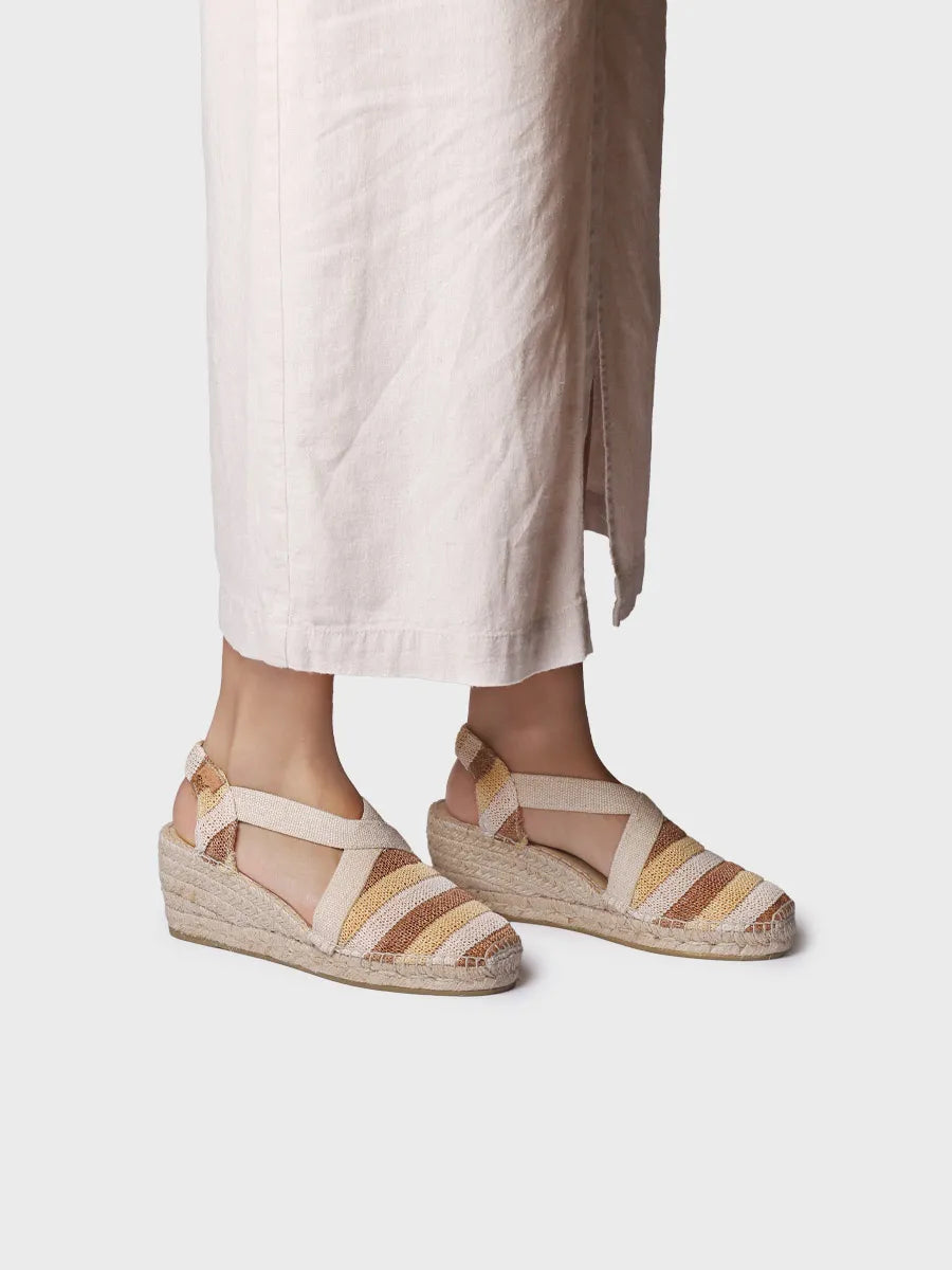 Toni Pons Terra-AB espadrilles compensées rayées