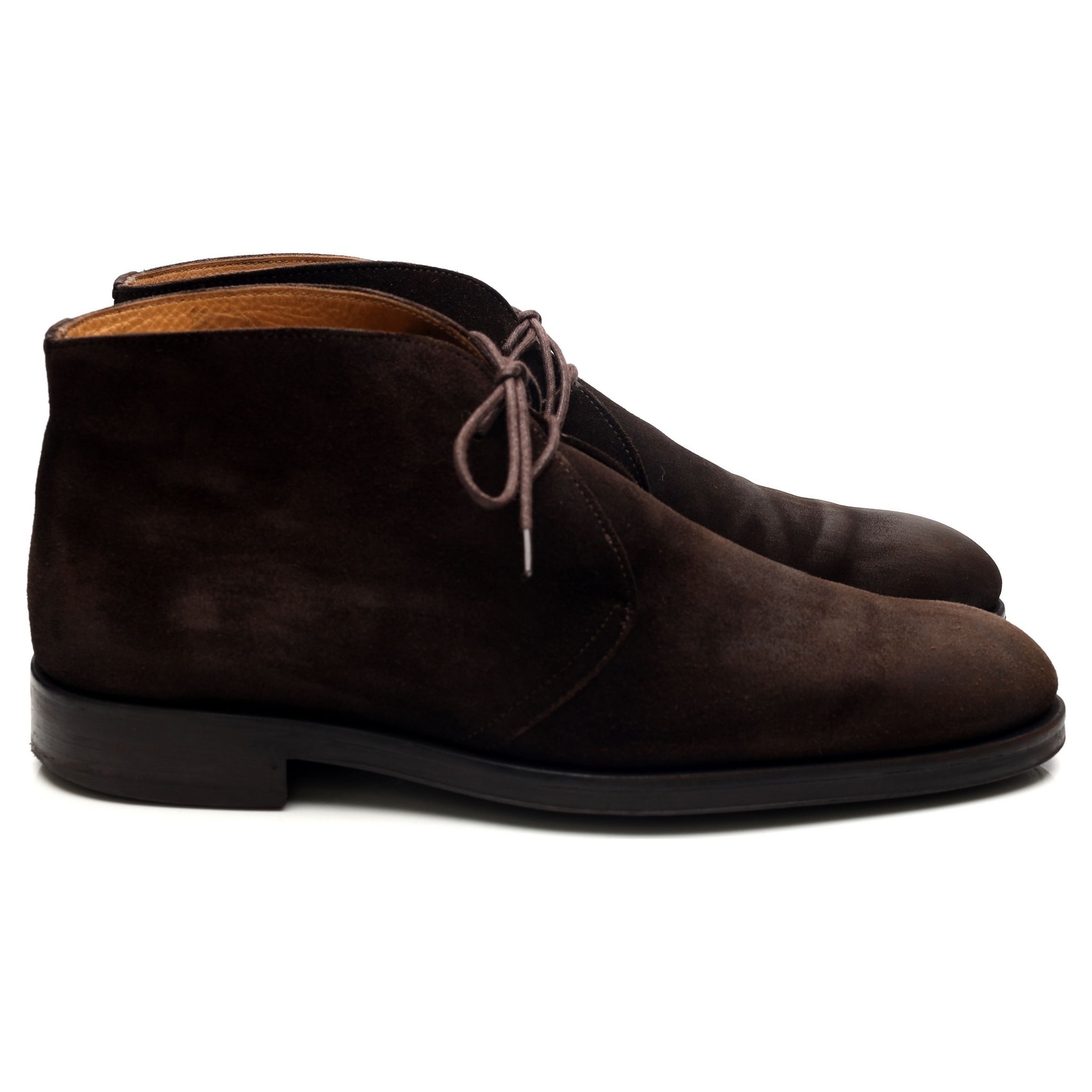John White Augusta bottines UK 10 daim marron chukka
