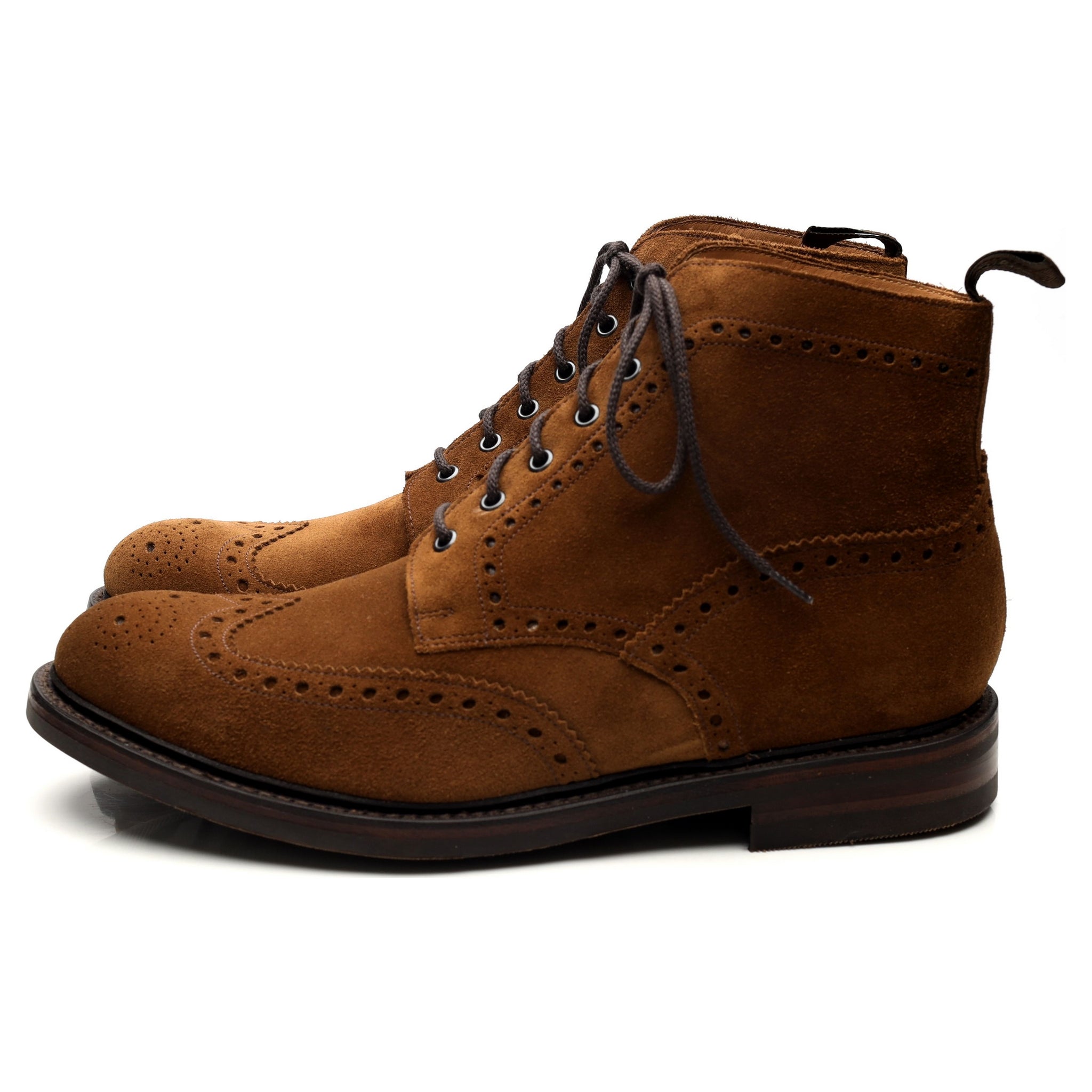 Loake 1880 Bedale bottines UK 11 G daim marron brogue