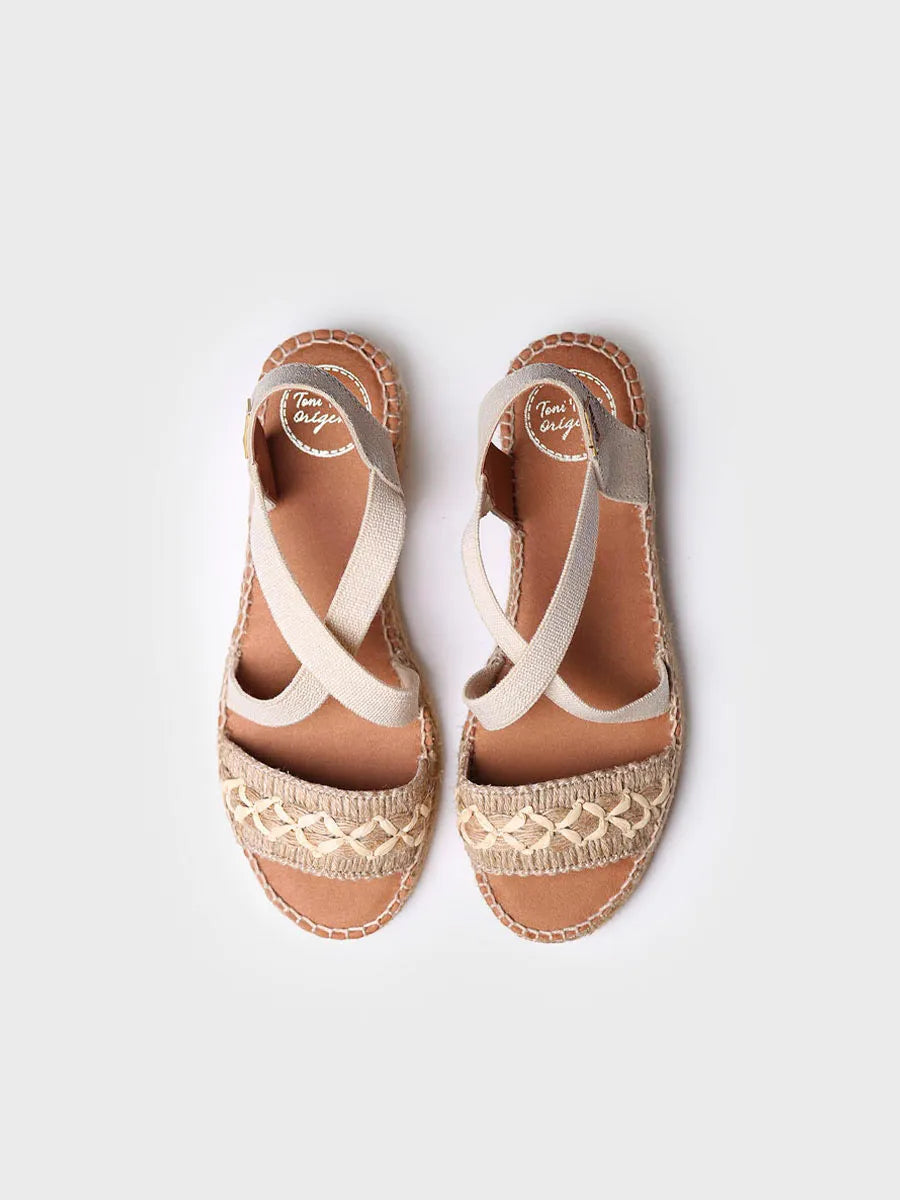 Toni Pons Susa-BN sandale compensée femme jute naturel