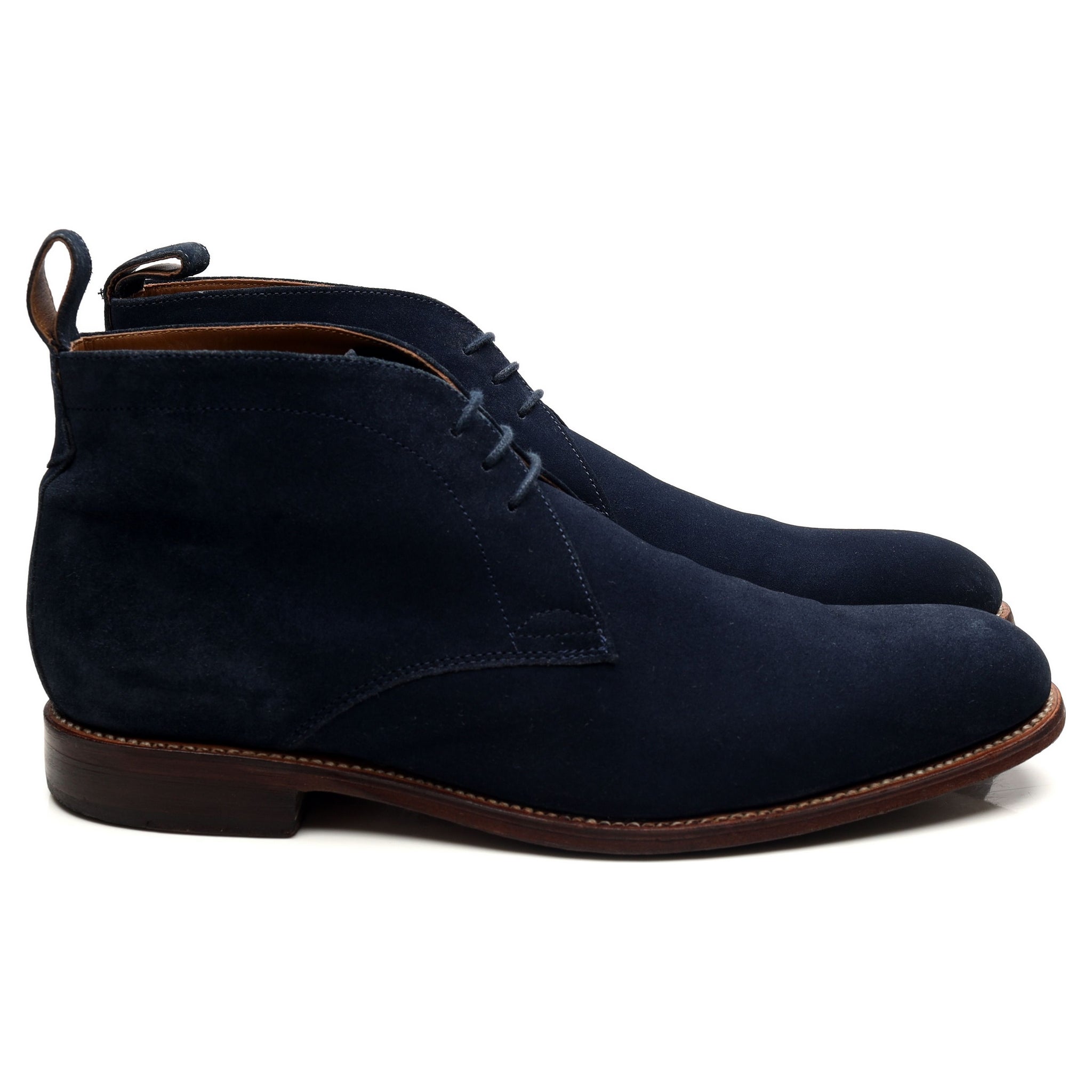Grenson Marcus Bottines Chukka Daim Bleu Marine UK 9