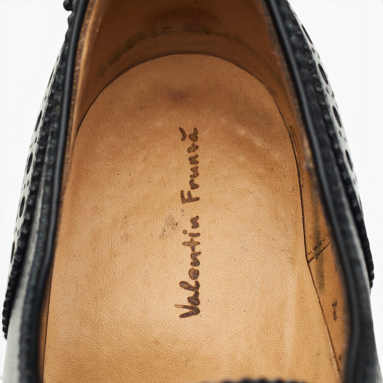 Valentin Frunza Adelaide oxford cuir noir 8.5 UK sur-mesure