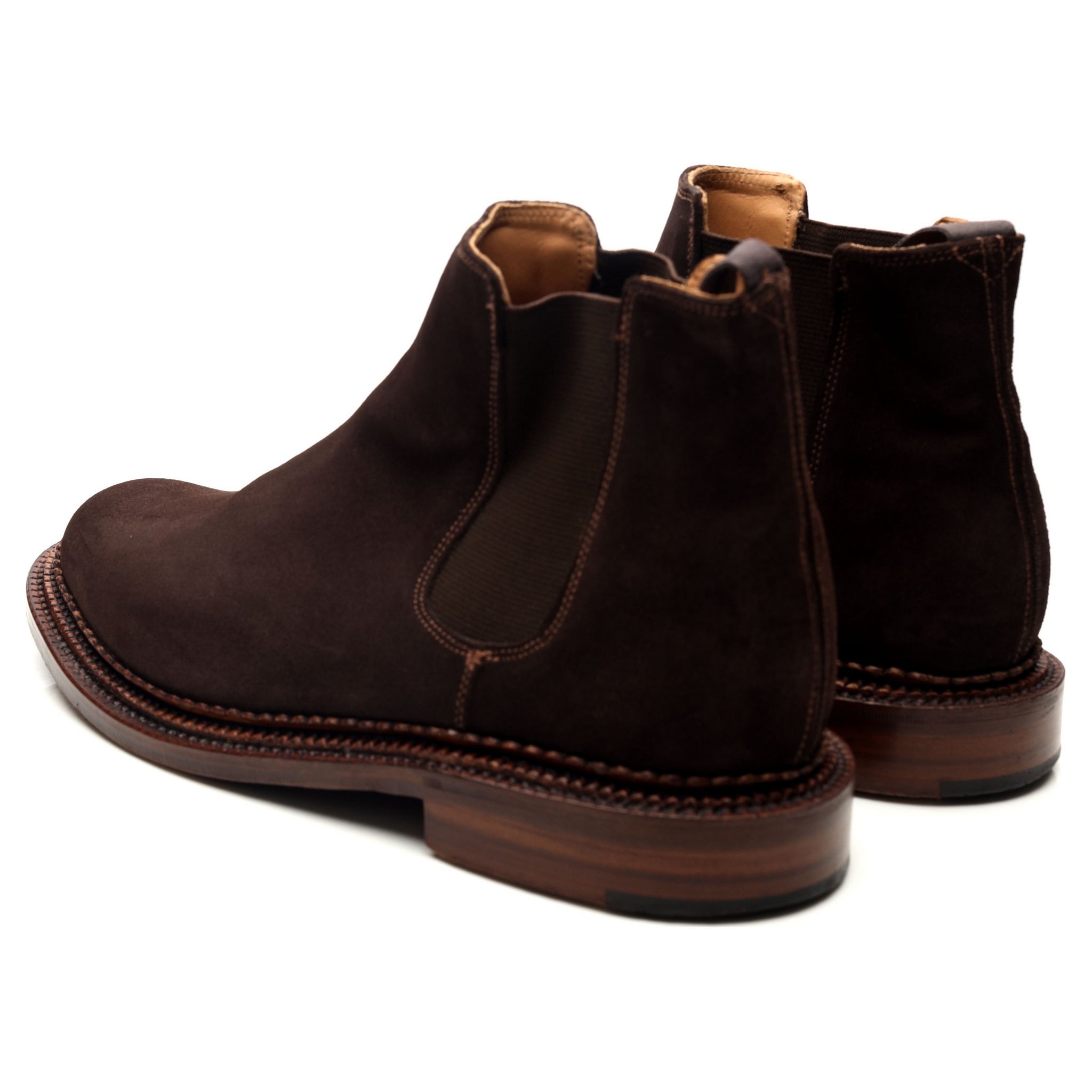 Grenson Christopher boots chelsea daim marron 44