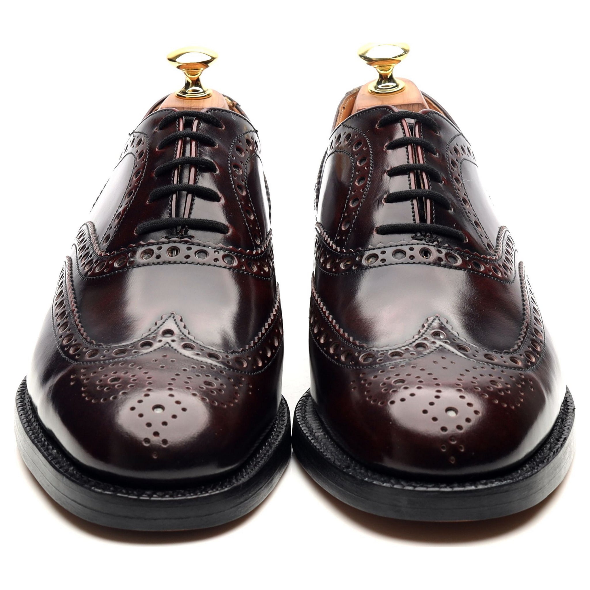Barker Navarro derbies cuir bordeaux UK 8