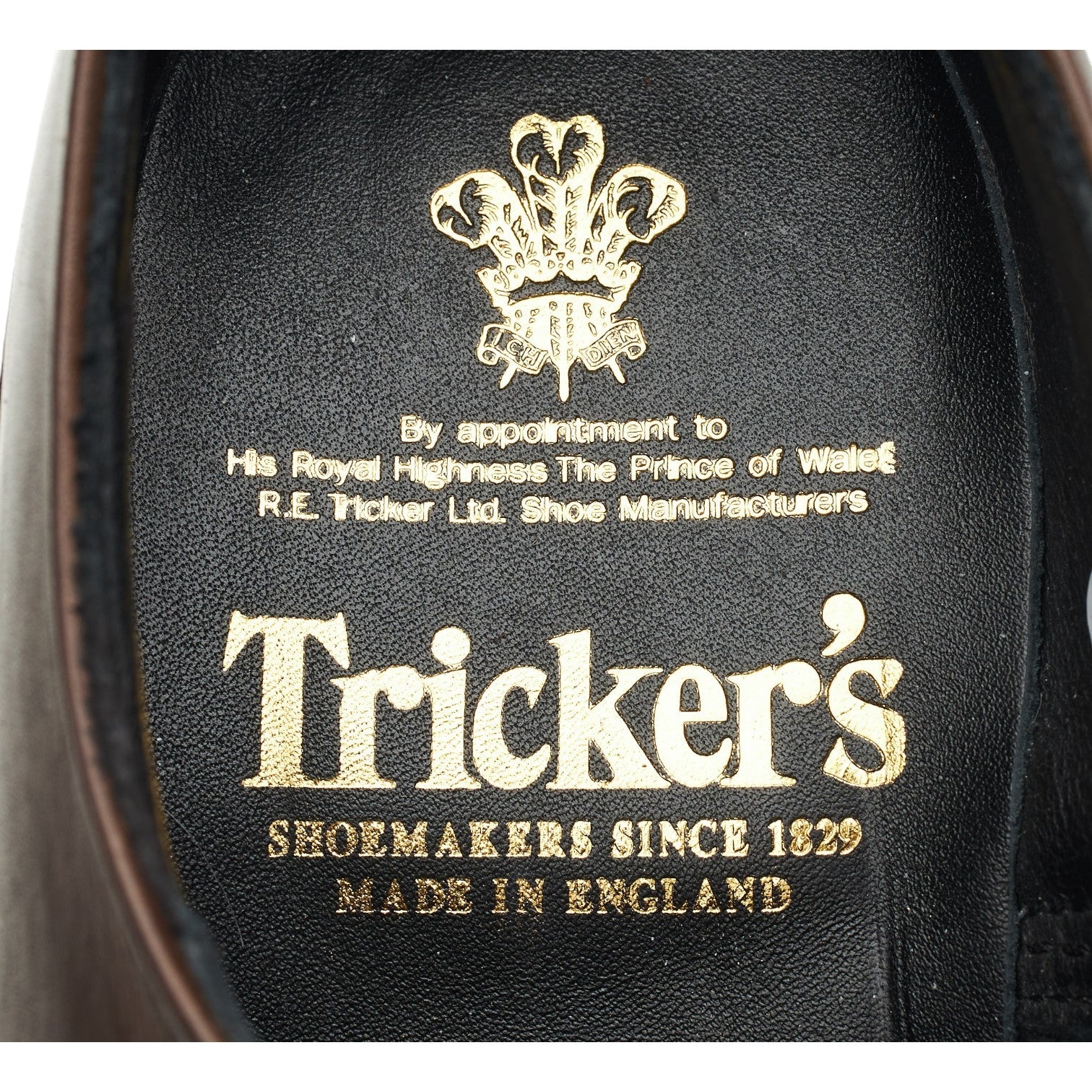 Tricker's Kilsby derby cuir marron foncé UK 6 semelle caoutchouc