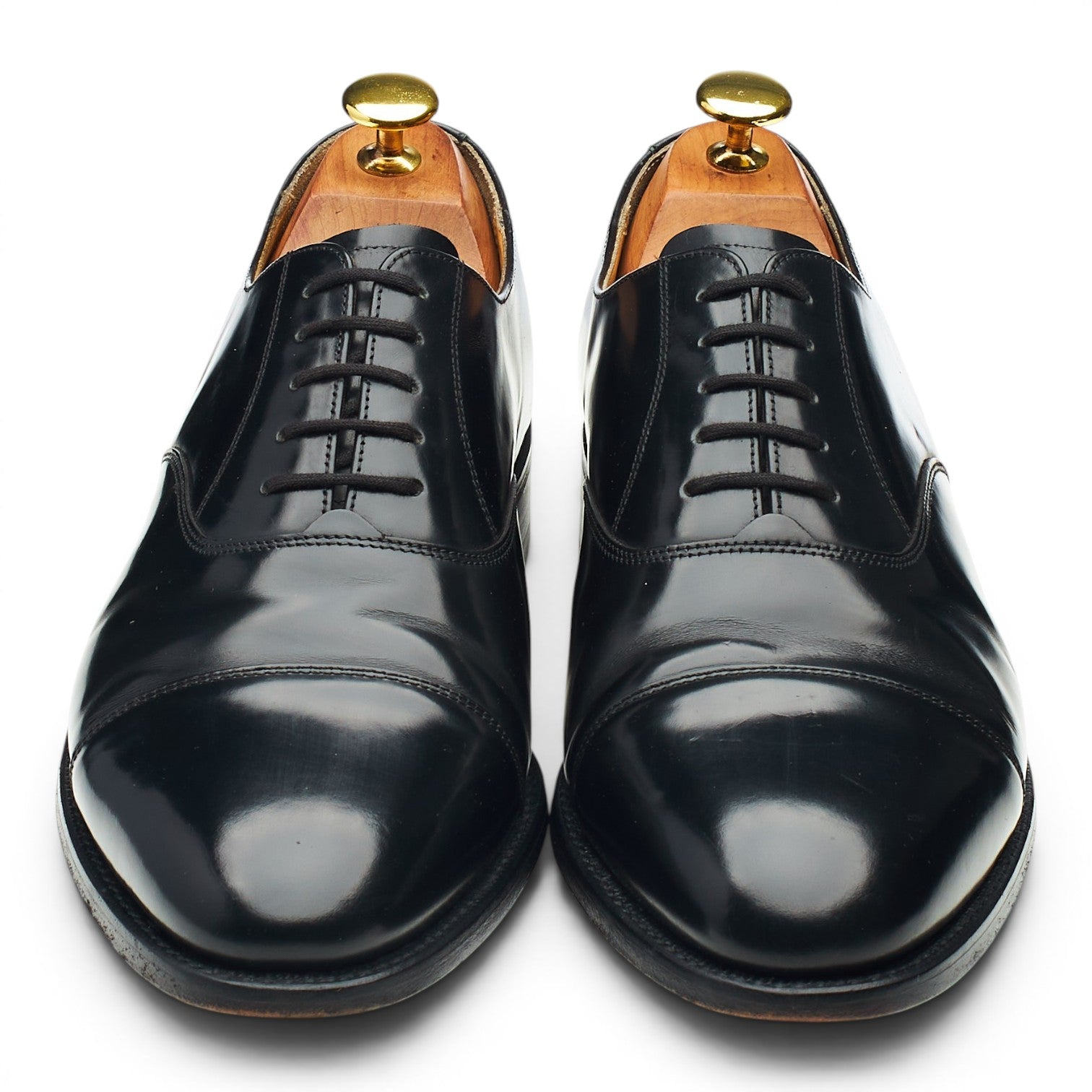Barker Arnold oxford cuir noir 8 étroit semelle cuir
