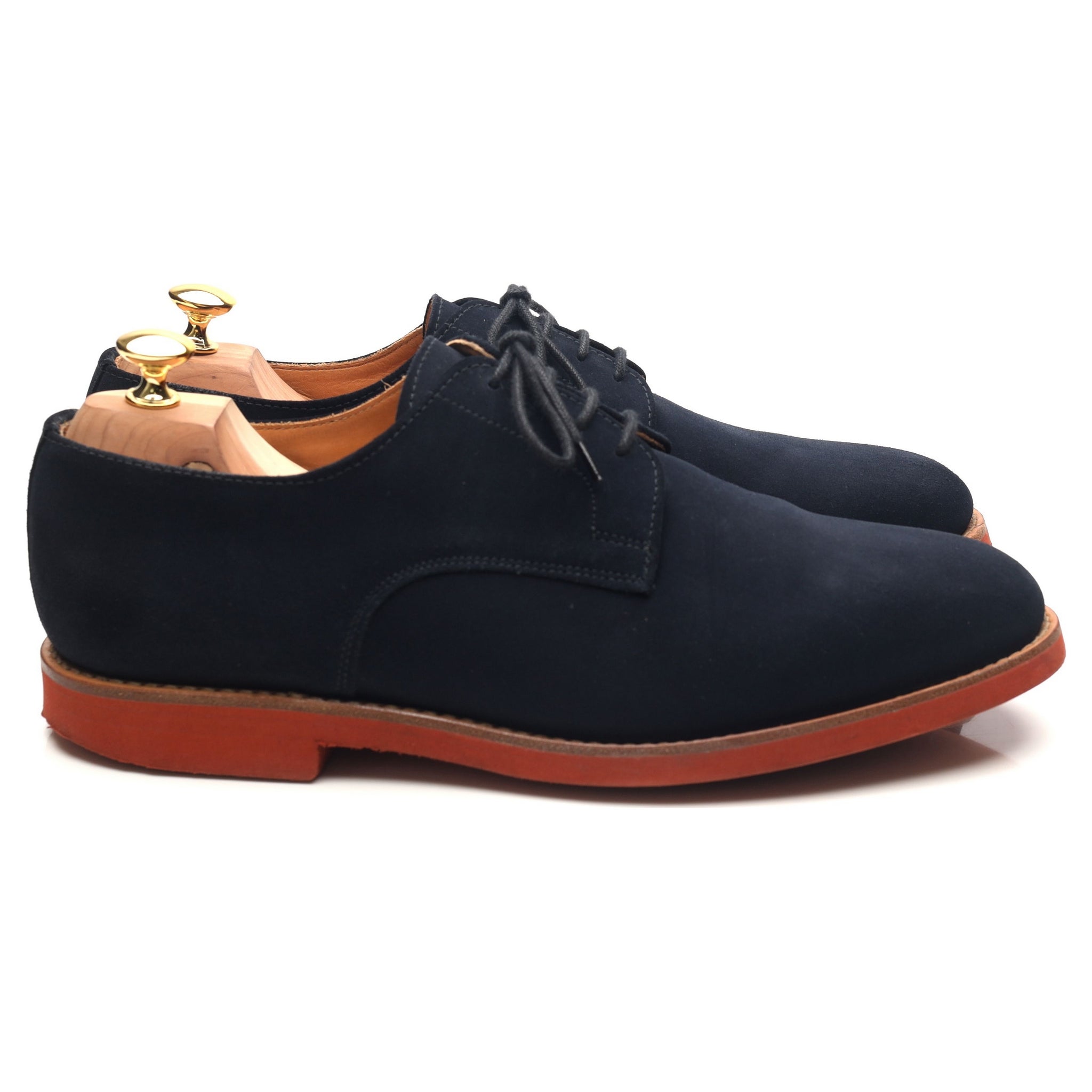 Mark McNairy Derby Suède Bleu Marine UK 11