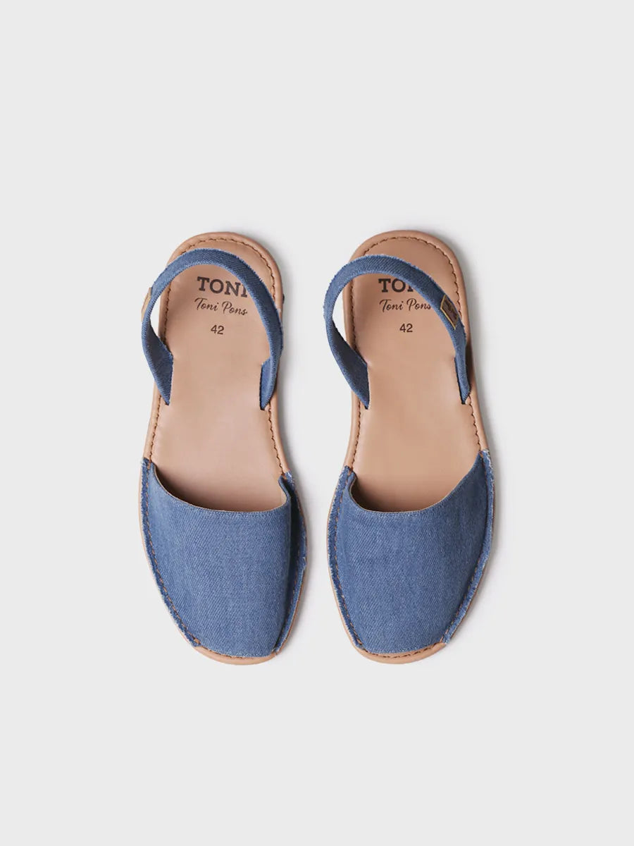 Toni Pons Grau-TX espadrille homme jean denim plate