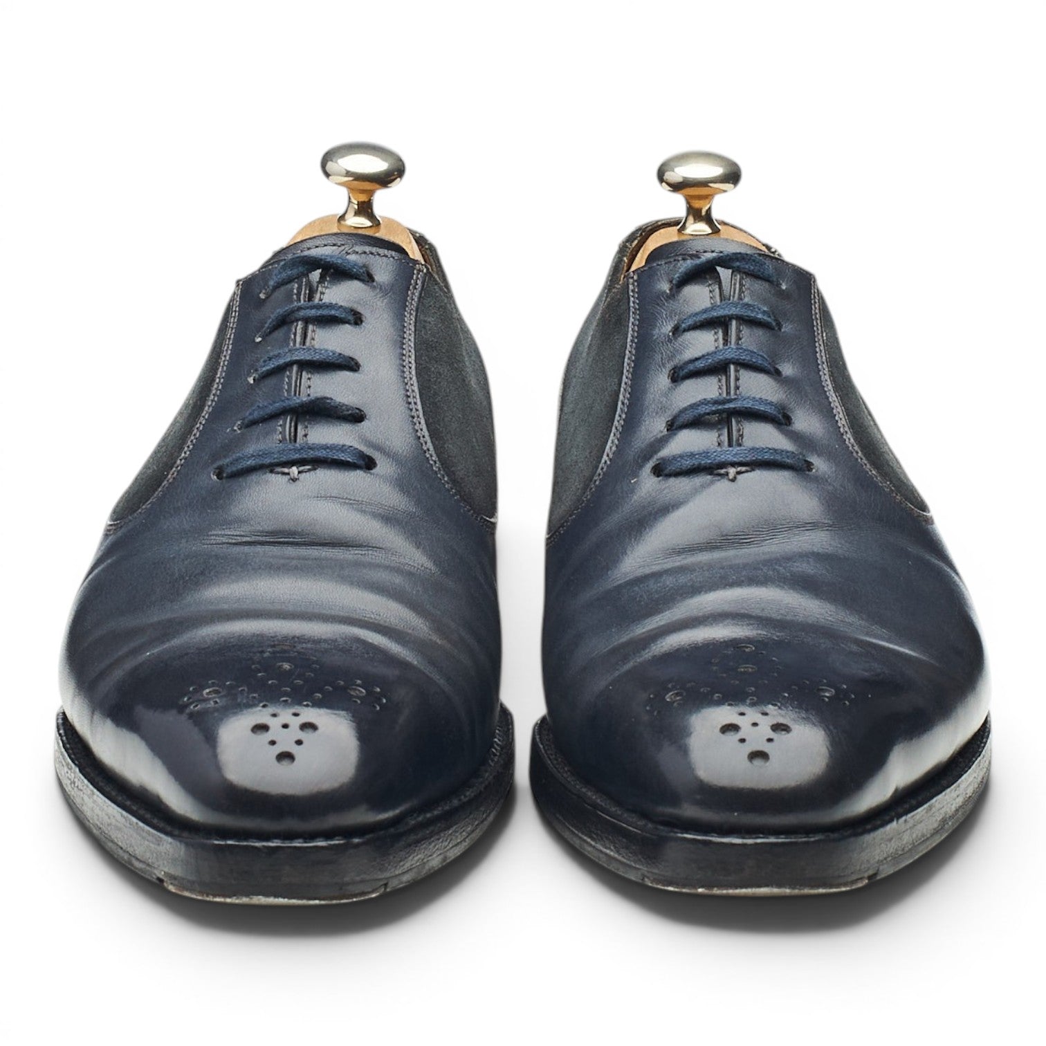 J. FitzPatrick Tacoma oxford cuir suède gris UK 7