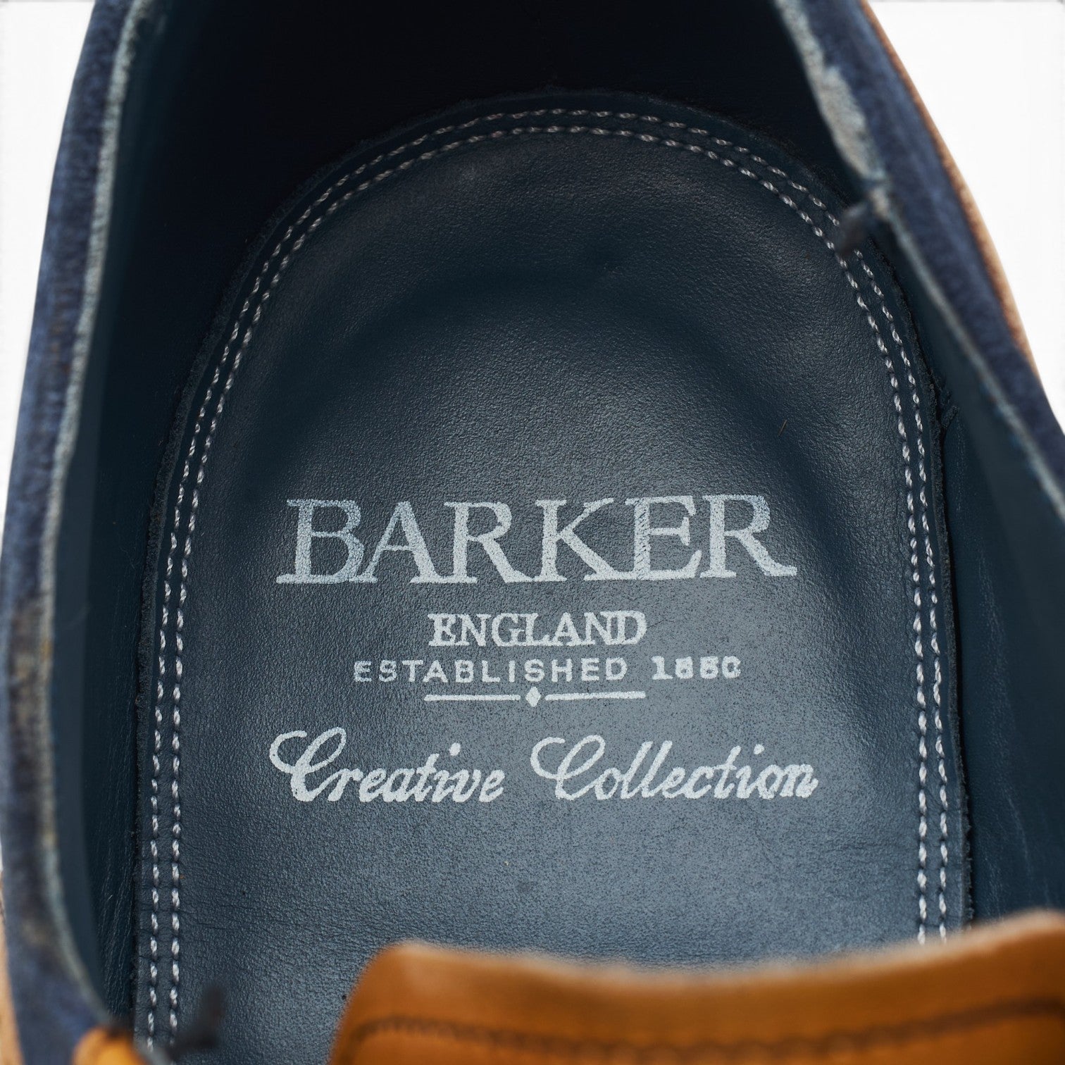 Barker Haig derby cuir brogue marron UK 8 G