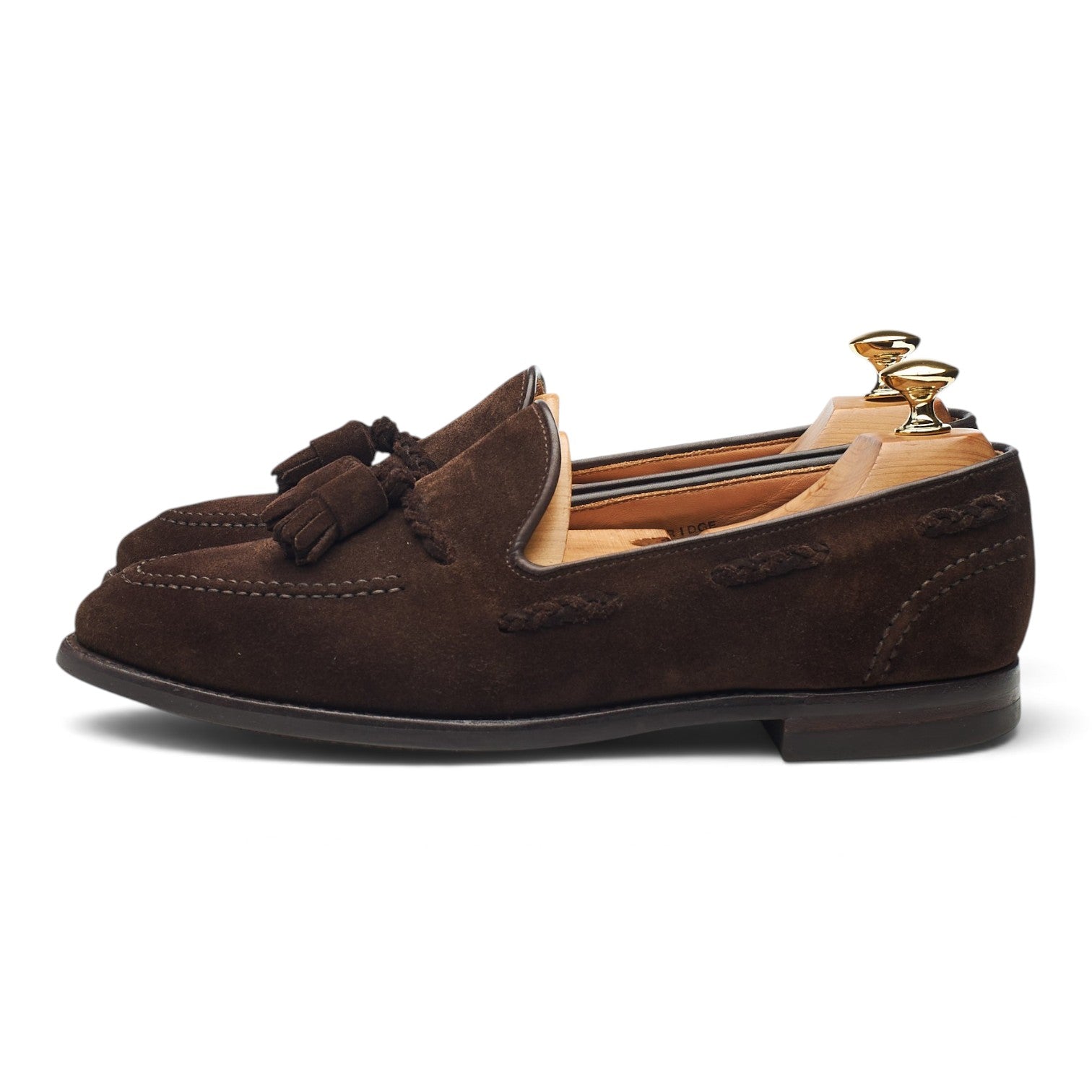 Crockett & Jones Studridge mocassin daim marron UK 6.5