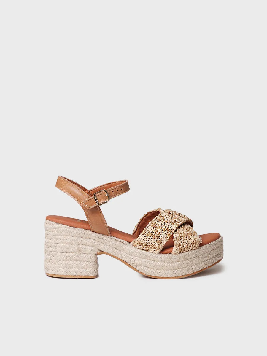 Toni Pons Atenes espadrille compensée femme naturel