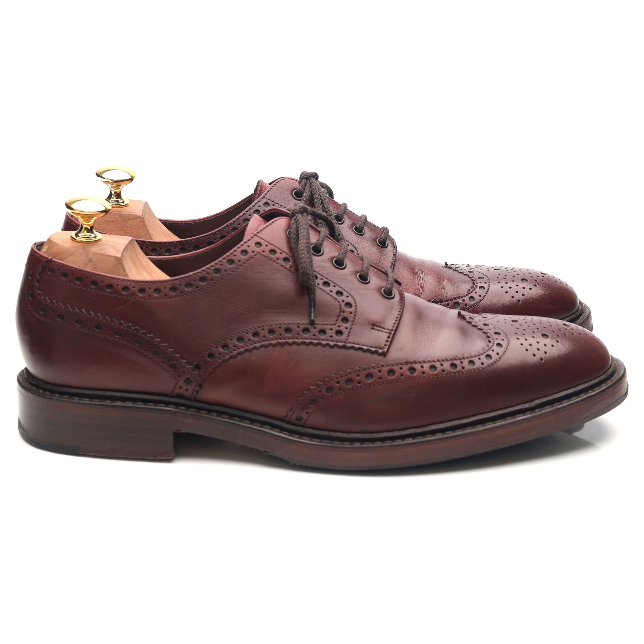 Loake 1880 Chester 2 derby cuir bordeaux UK 10