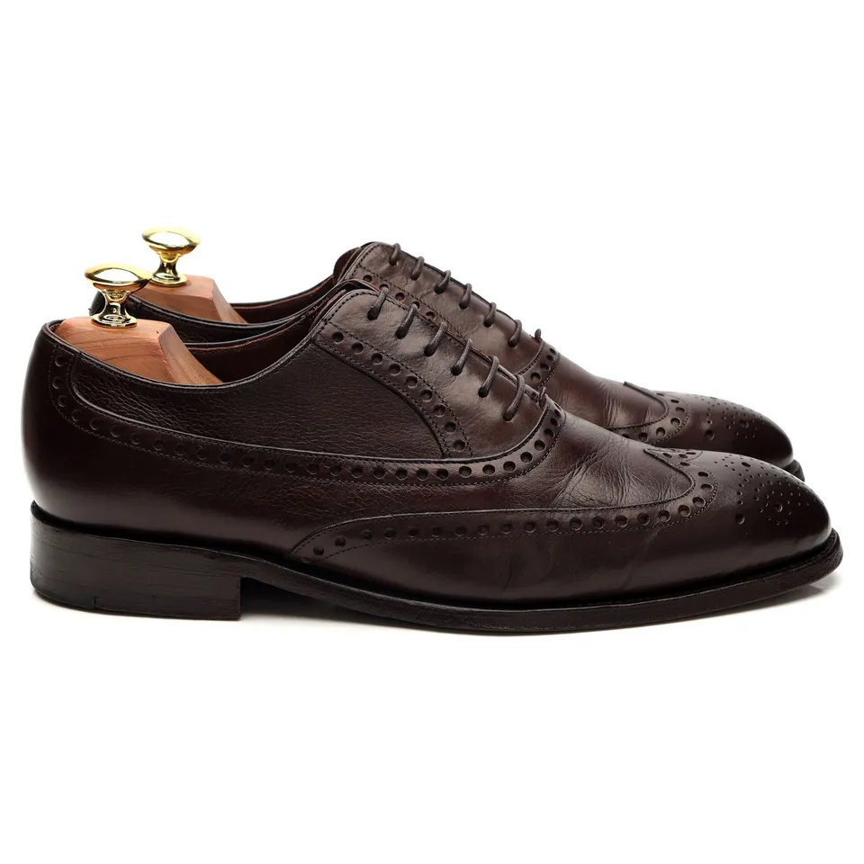 Barker Flore Oxford cuir grainé marron UK 7.5
