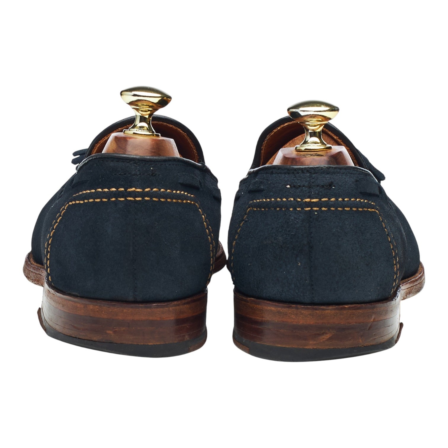 Alden 09188 mocassins daim bleu marine UK 7.5