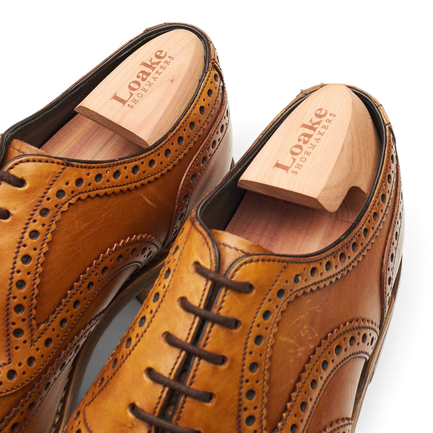 Loake Design Kerridge richelieu cuir marron UK 7