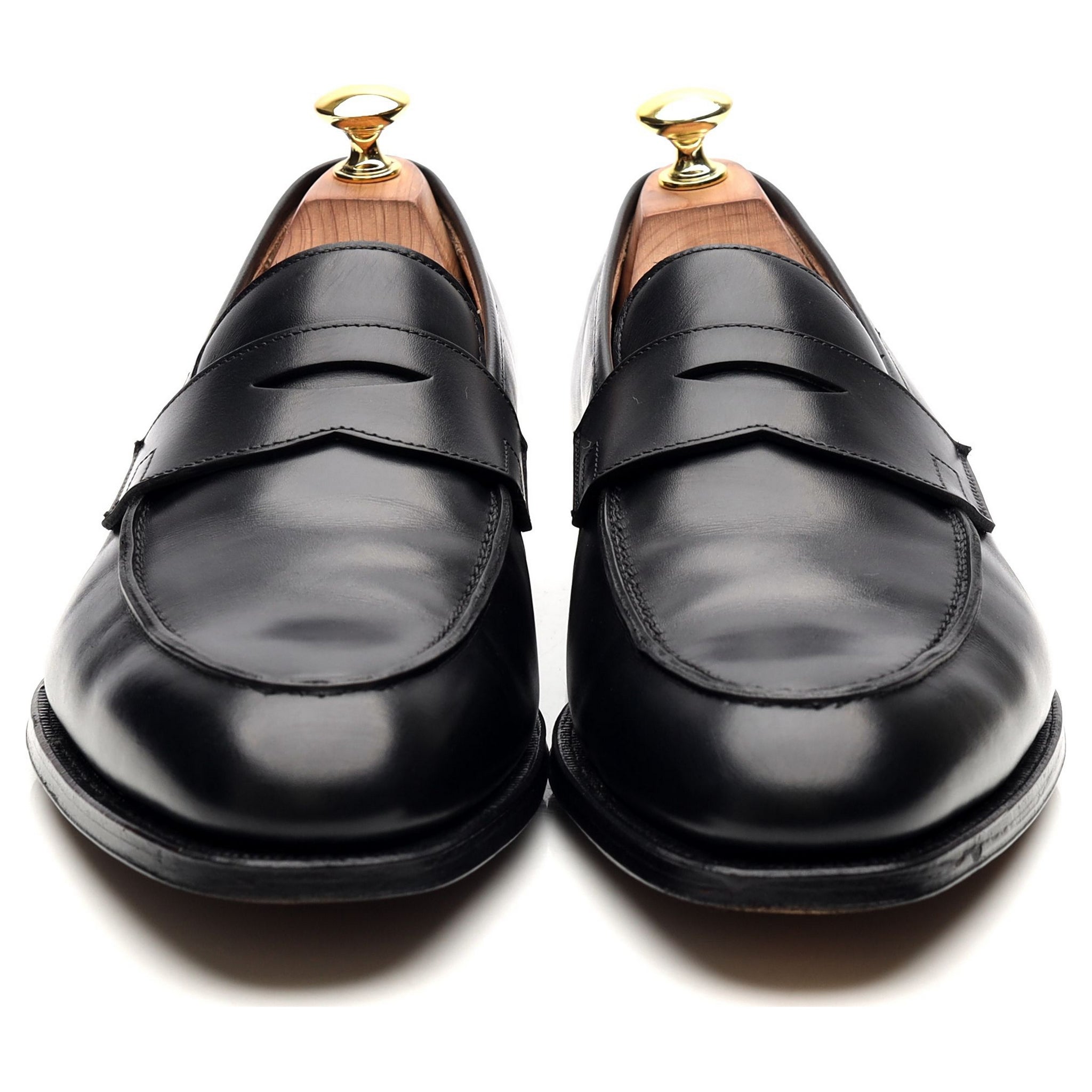 Crockett & Jones Crawford mocassins cuir noir UK 8,5