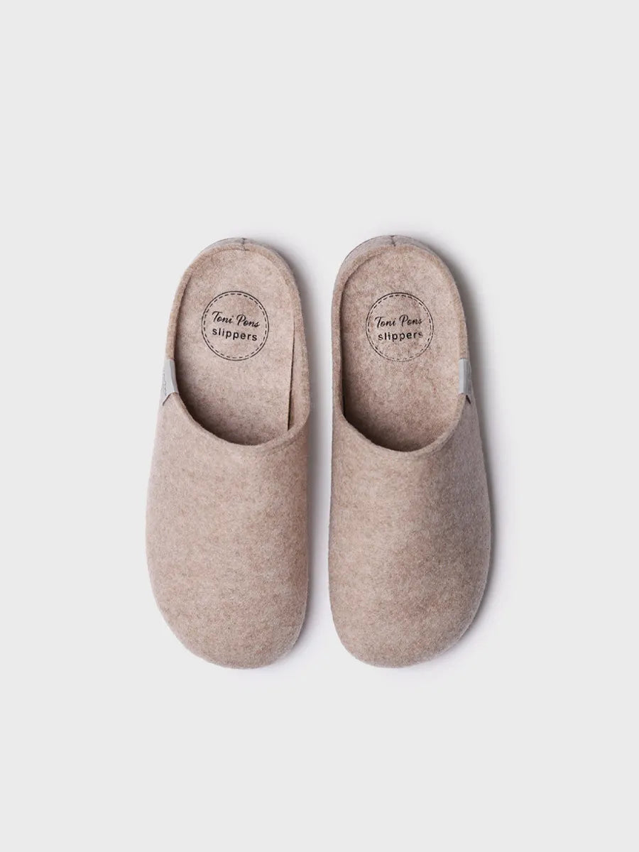 Toni Pons Mona-fr mule feutre recyclé beige