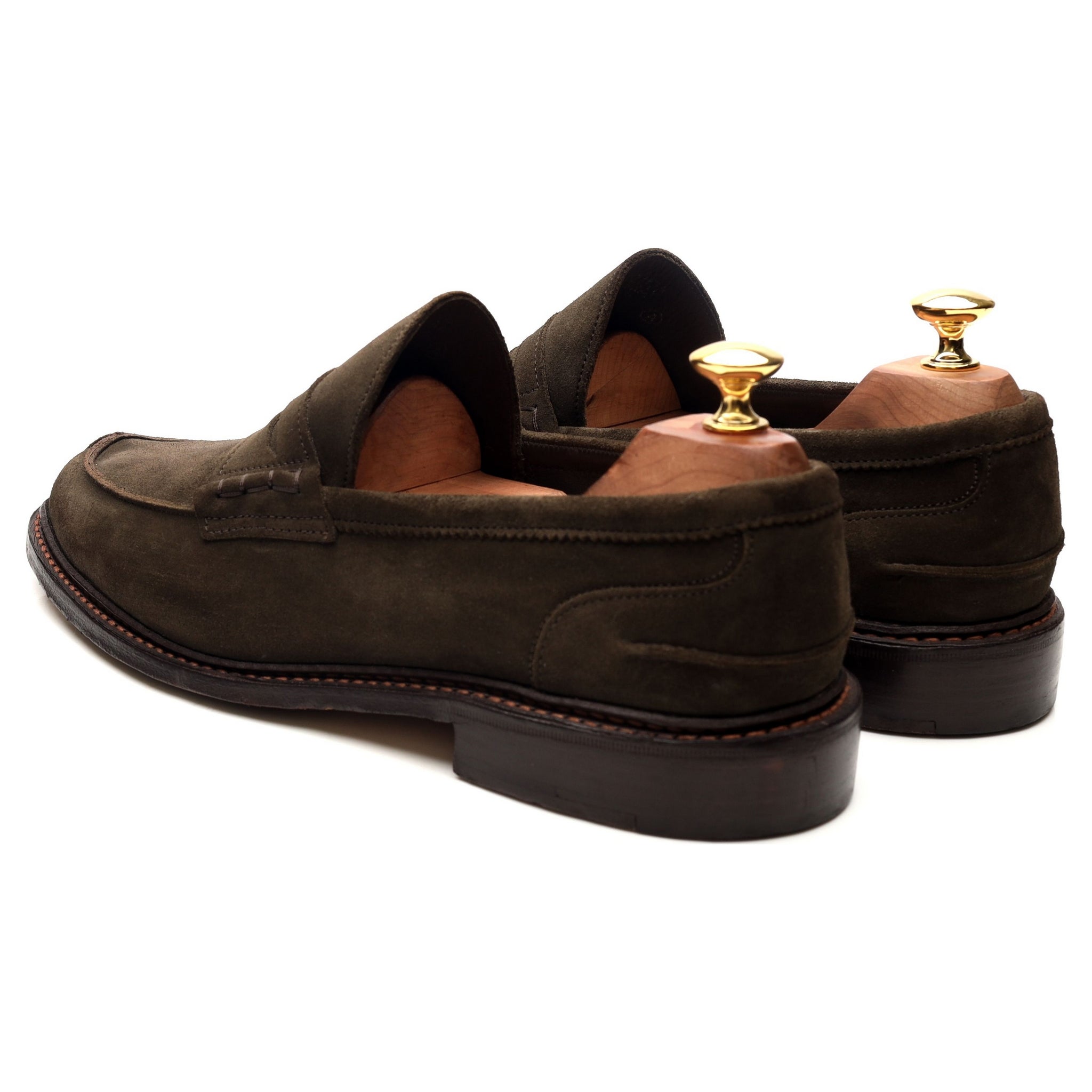 Tricker's Adam mocassins daim vert pointure 9