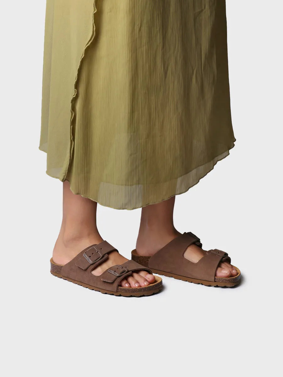 Toni Pons Ghana-Qt sandale cuir double boucle taupe