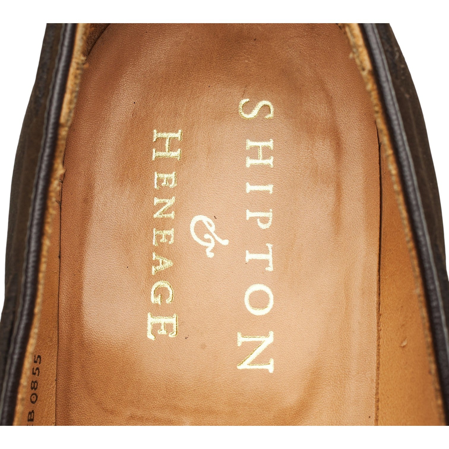 Shipton & Heneage Finchley mocassin daim marron UK 10.5